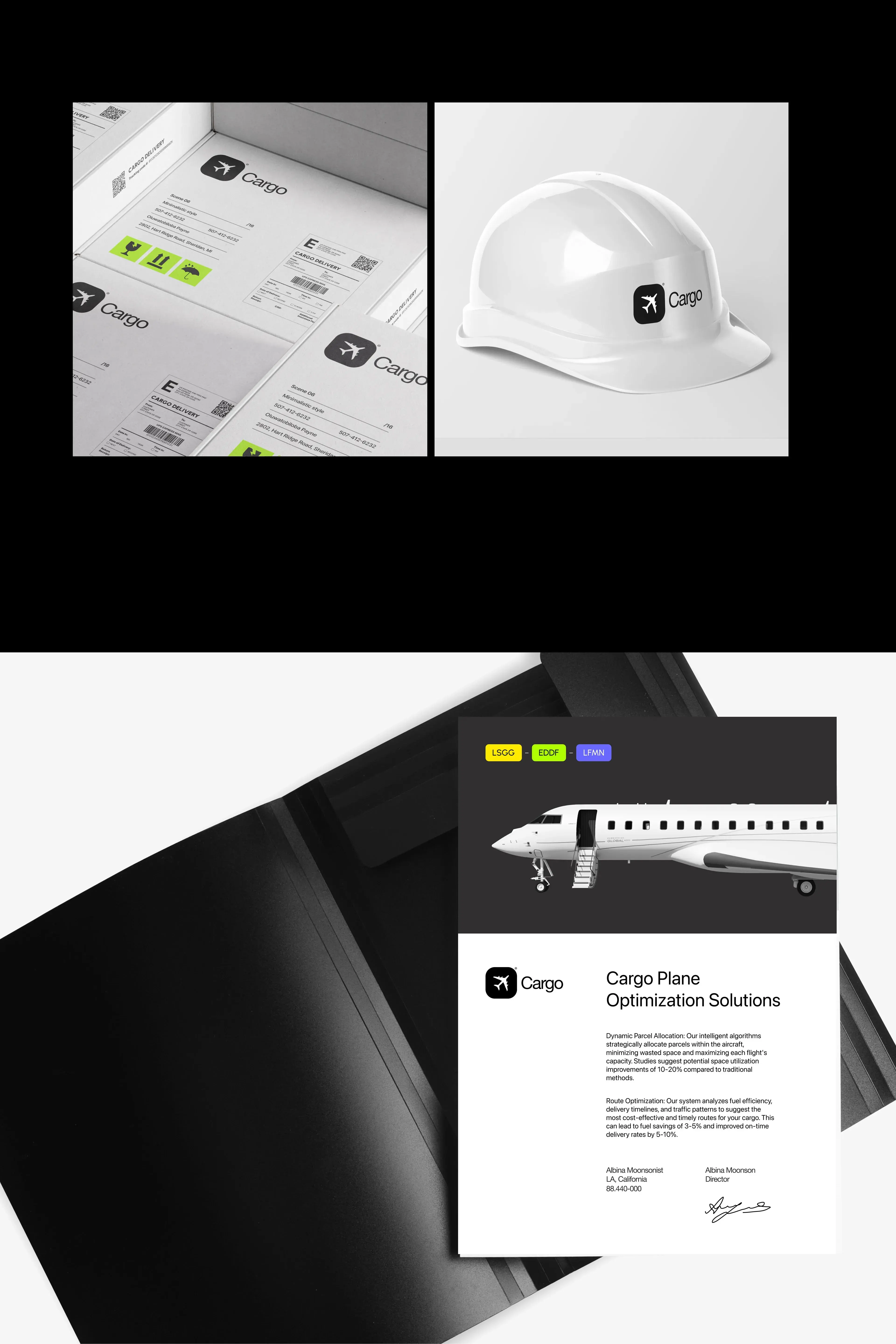 UI/UX design architecture diagram for a cargo management web application.