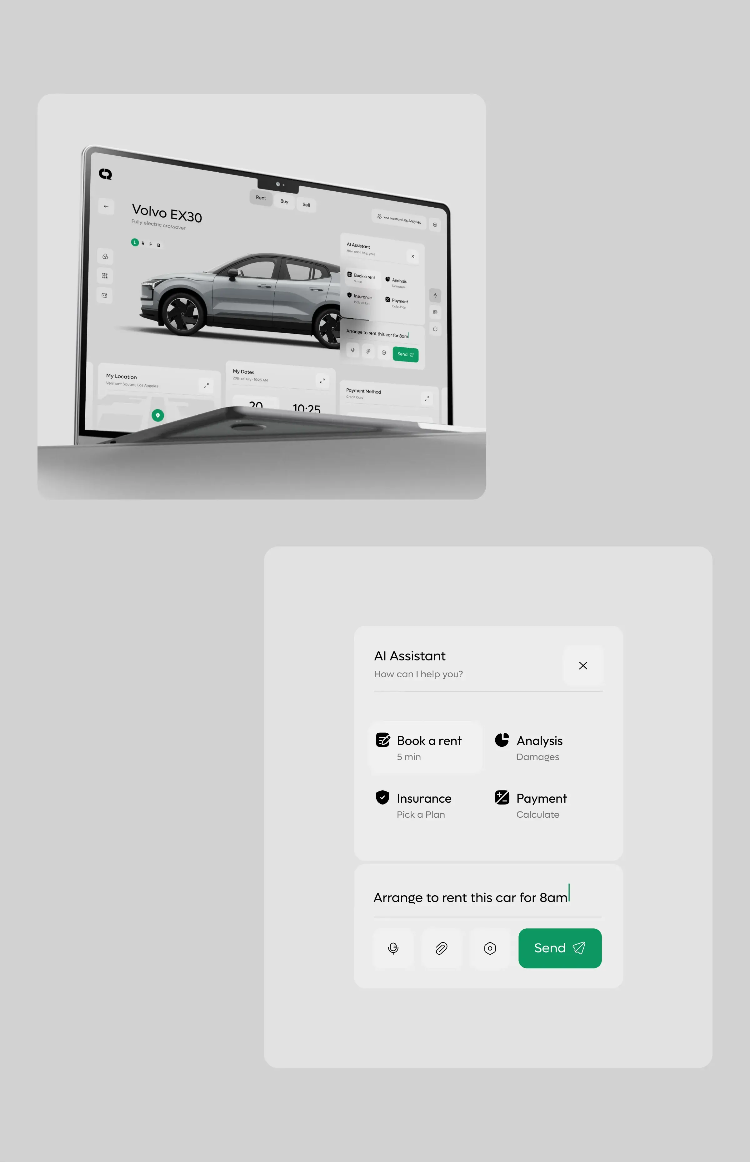 Car Rent Ai Assistant - SaaS UI UX Design - 3