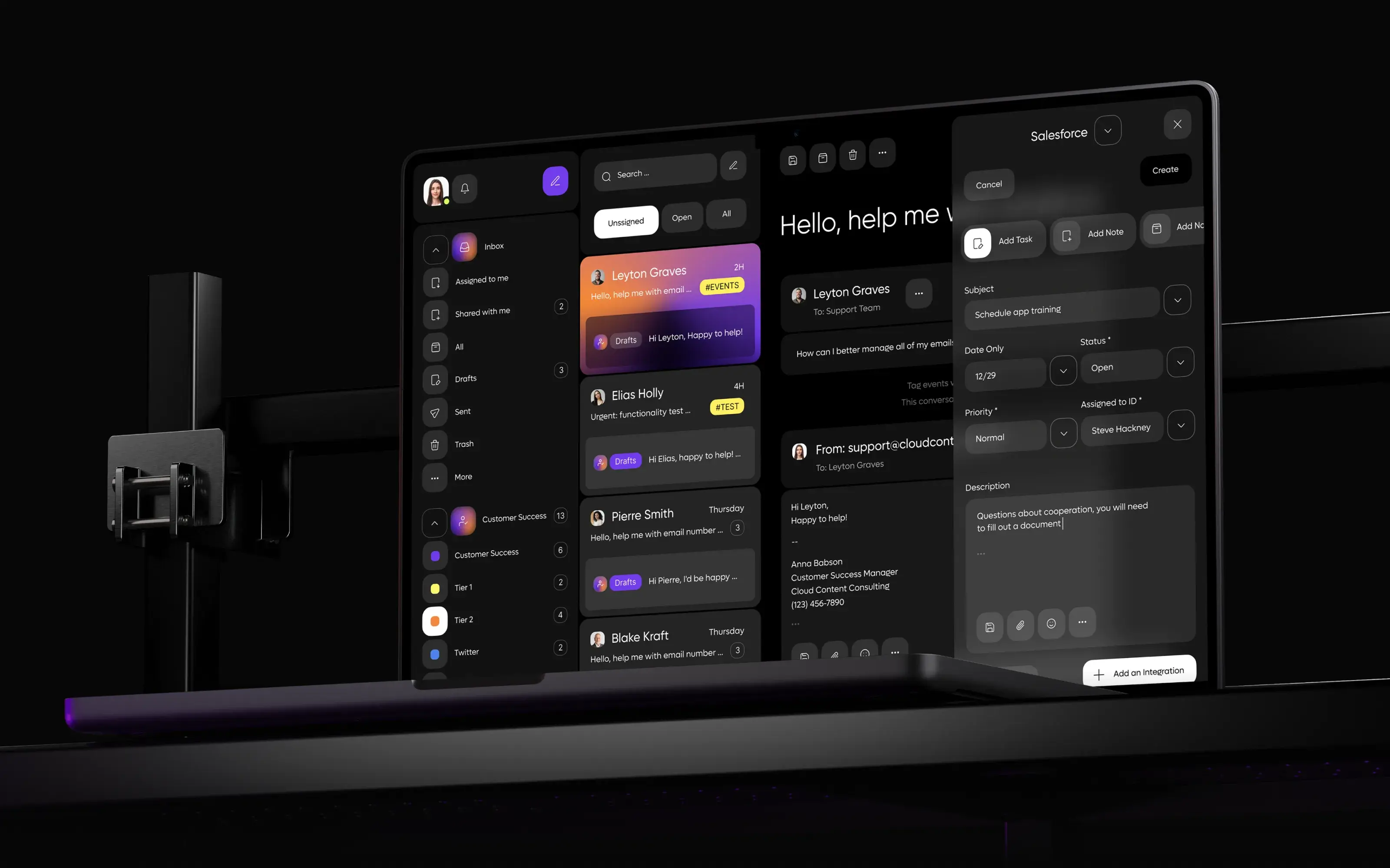 CentraFlow CRM - Email SaaS & UI UX Design