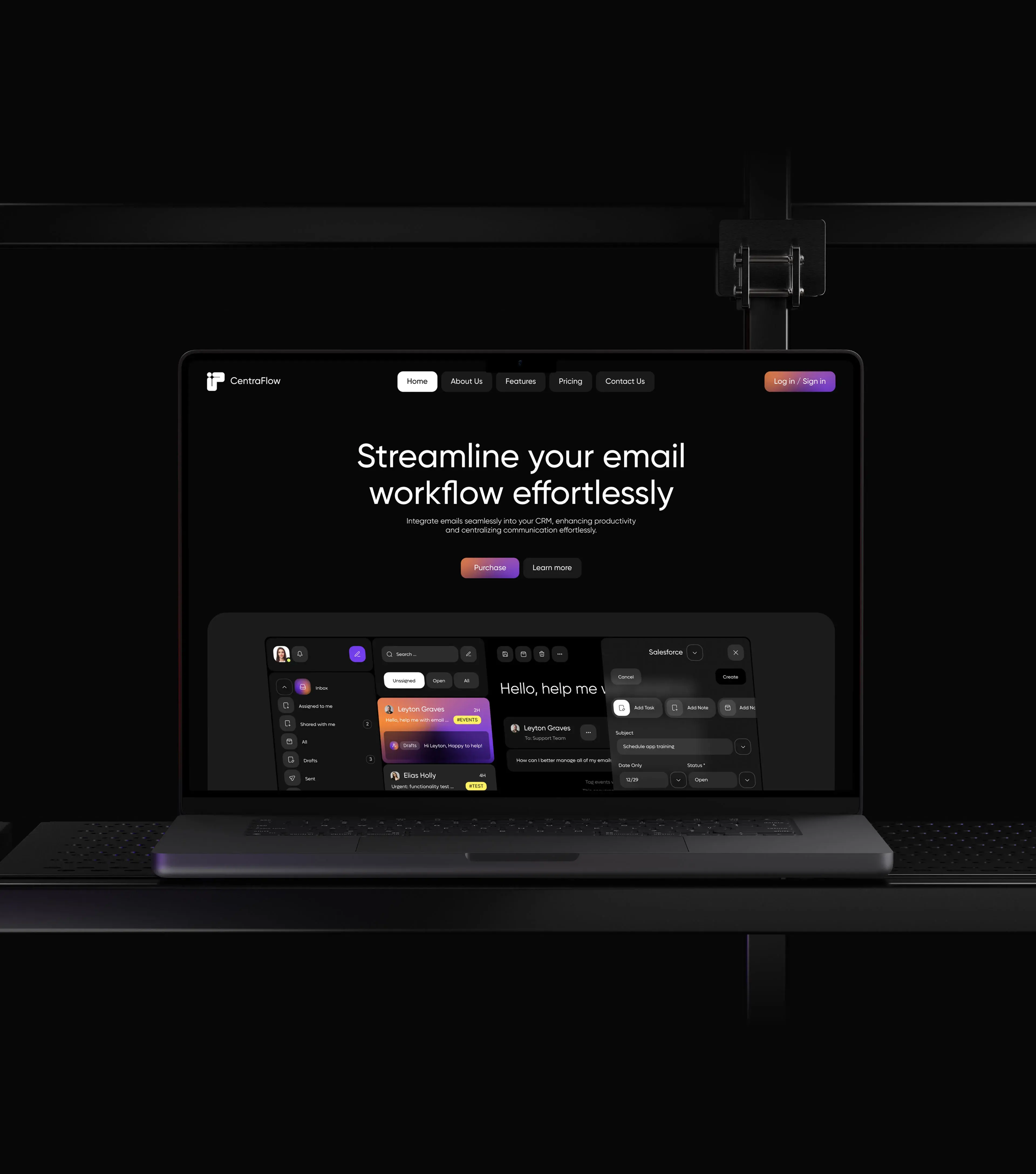 CRM Email Integration | UX & UI Design