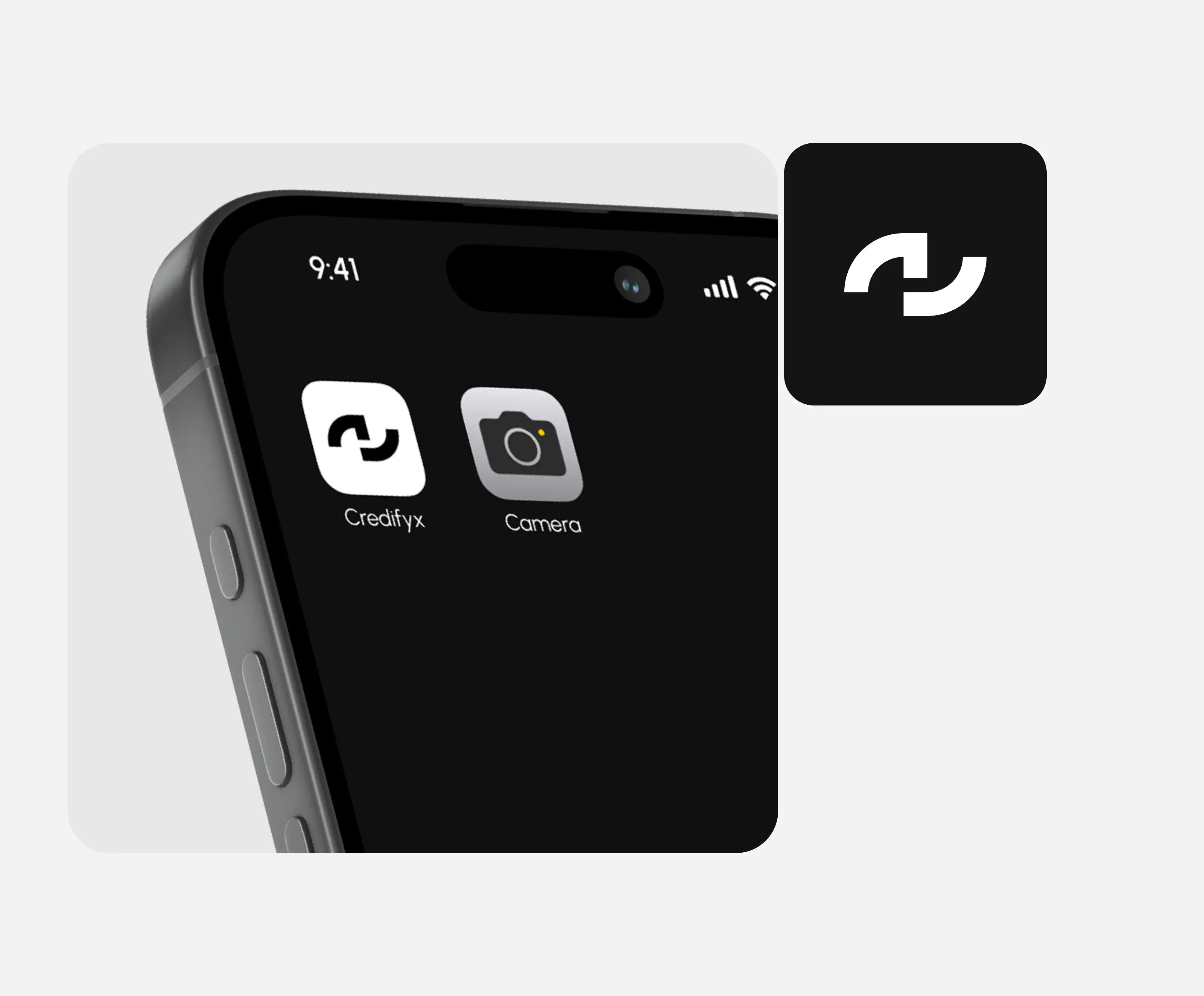 Screenshot of the Credifyx mobile app interface with 'Credifyx Camera'.