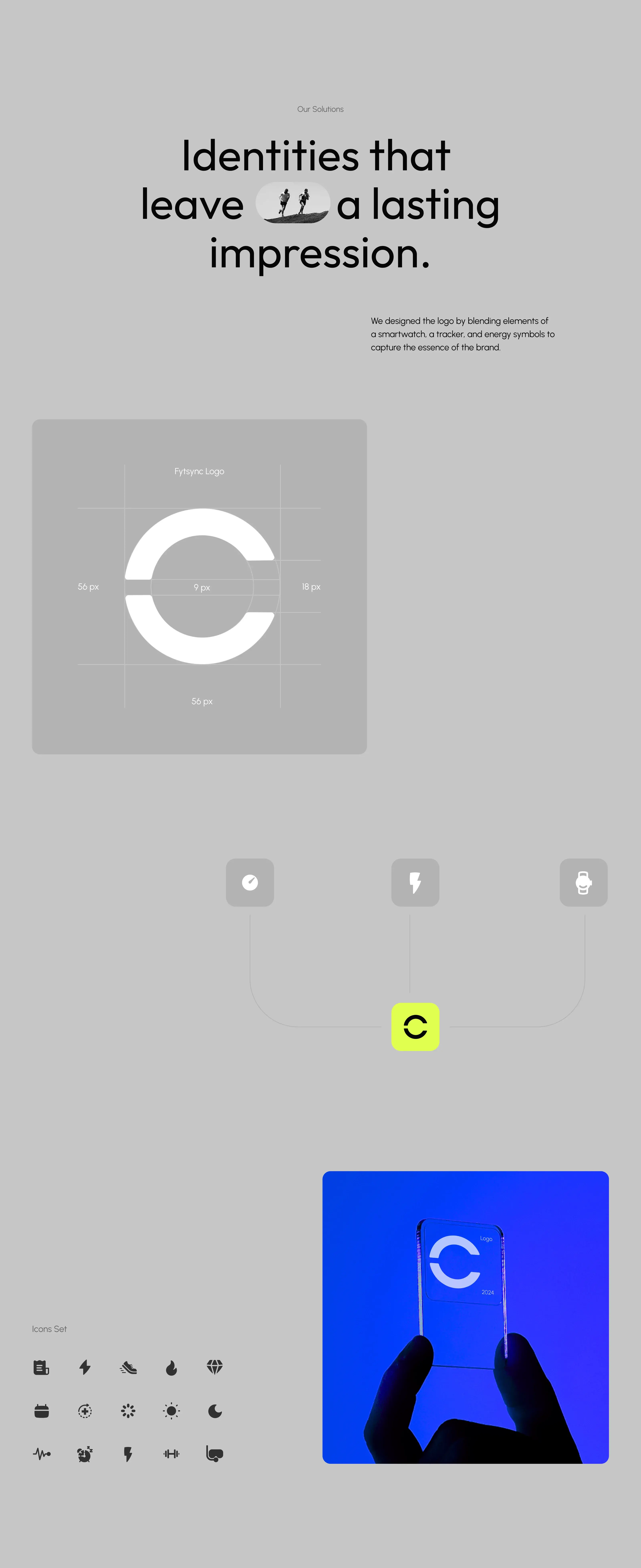 Desktop app UI screenshot for Fit-Sync SaaS, displaying fitness and healthcare metrics using circles and meters.