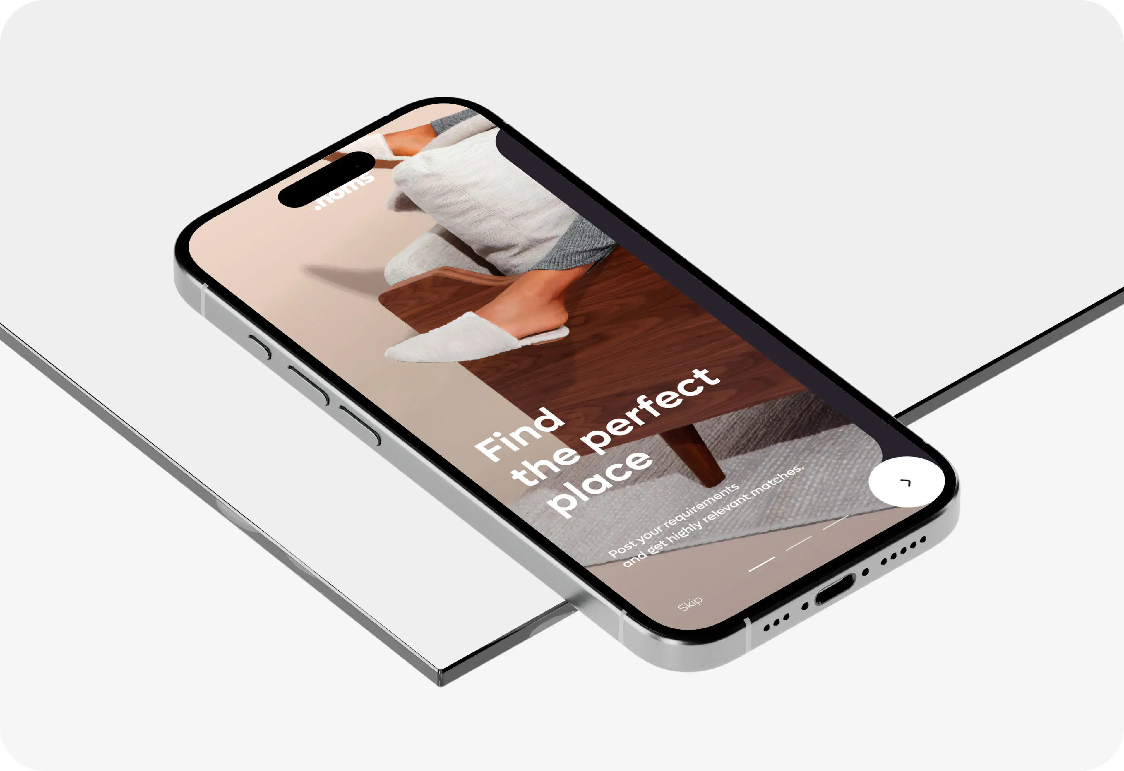 Homs Real Estate Property App - UX UI Design - 2