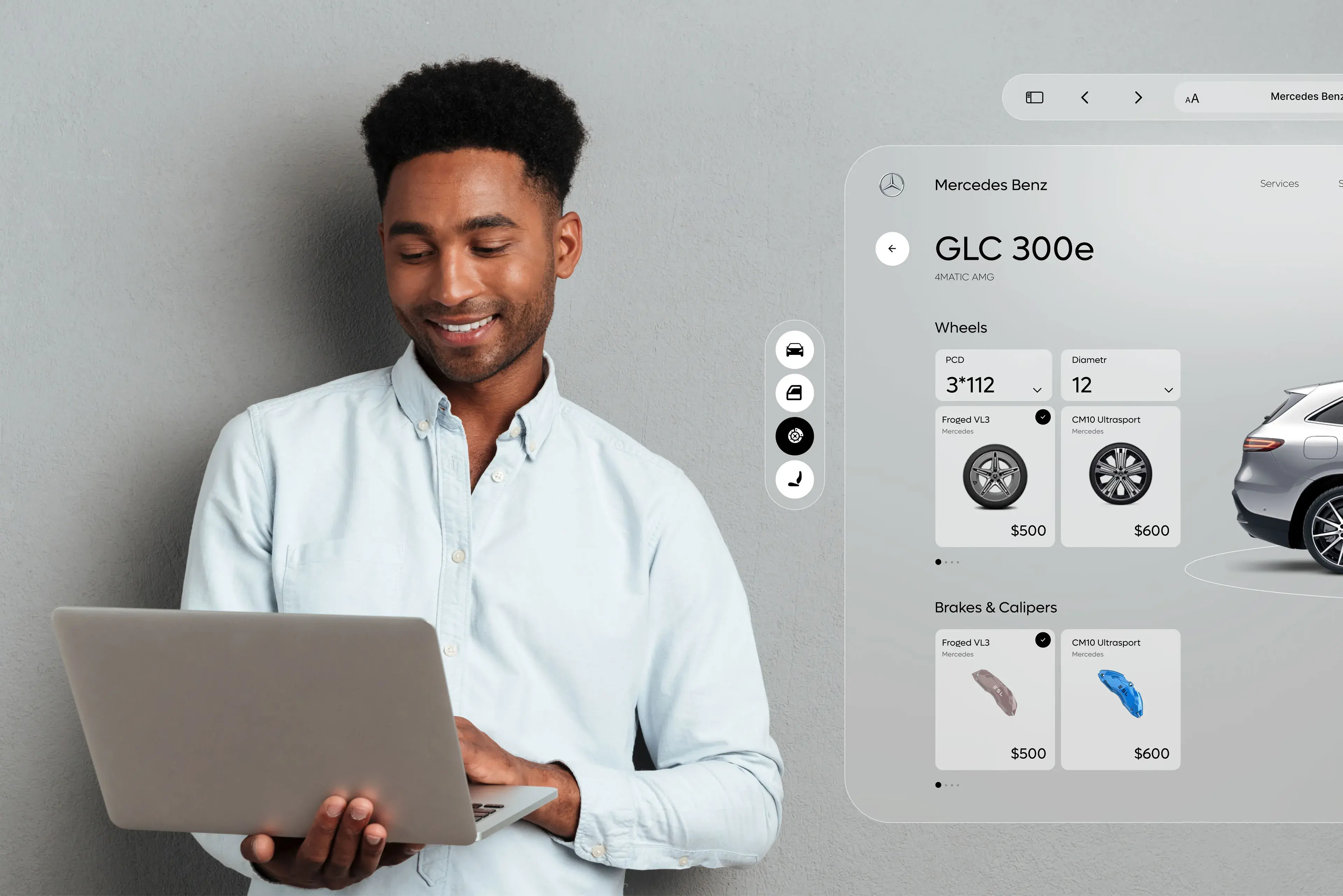 Mercedes-Benz GLC 300e Configurator — UX/UI Design - 7