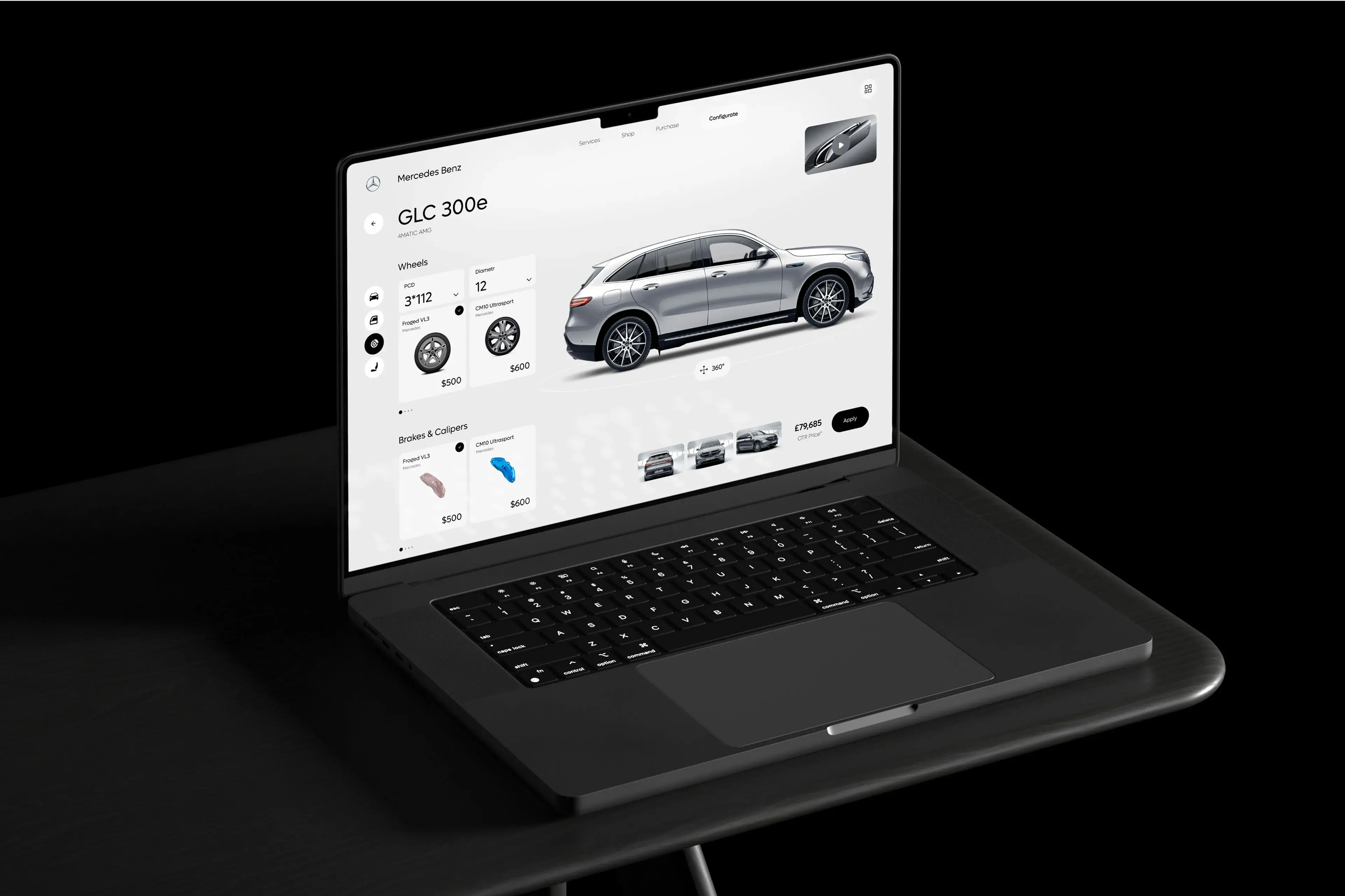 Mercedes-Benz GLC 300e Configurator — UX/UI Design - 22