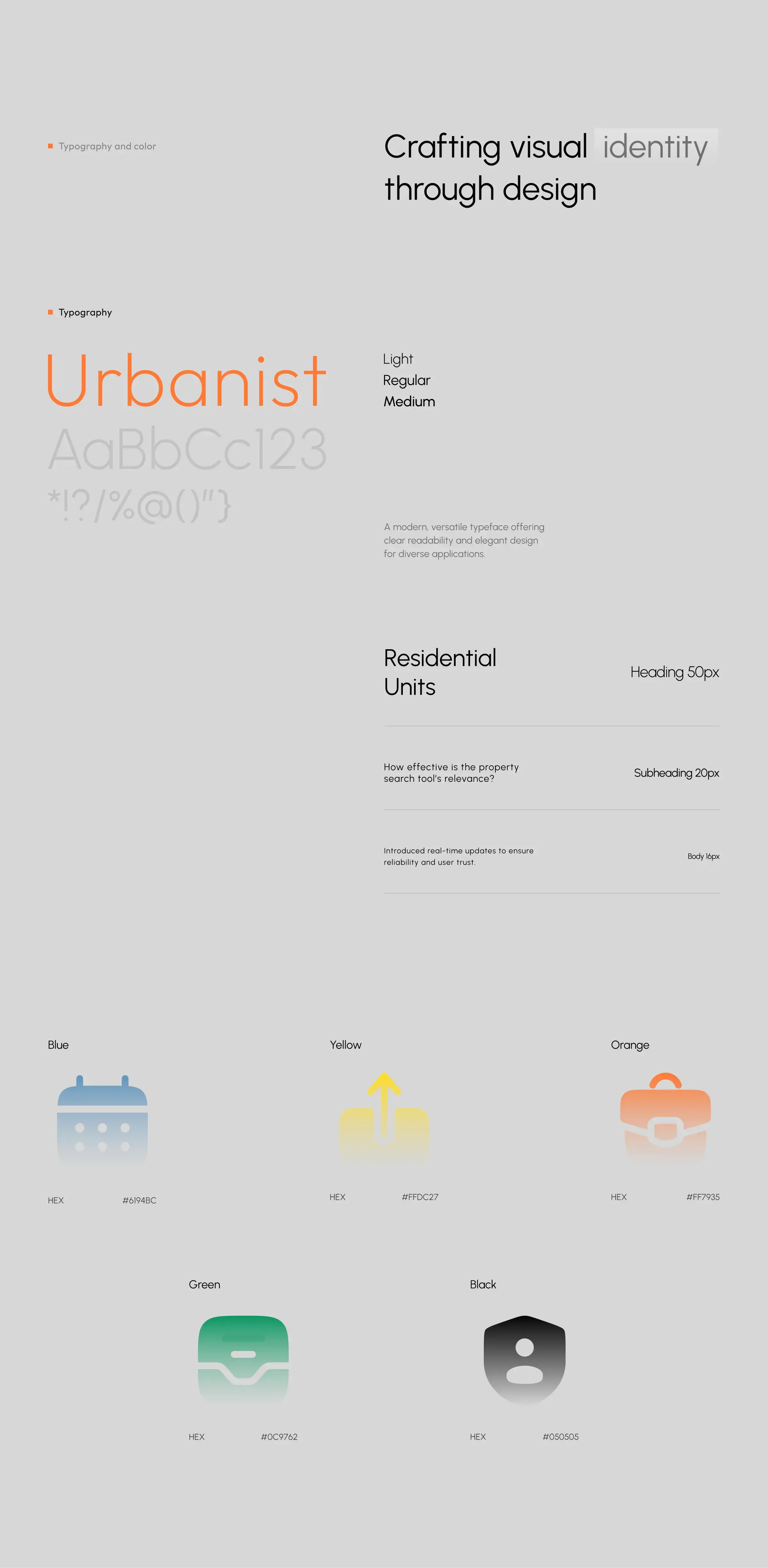 Screenshot of a diagram illustrating UX/UI design elements for the Nova House real estate app.