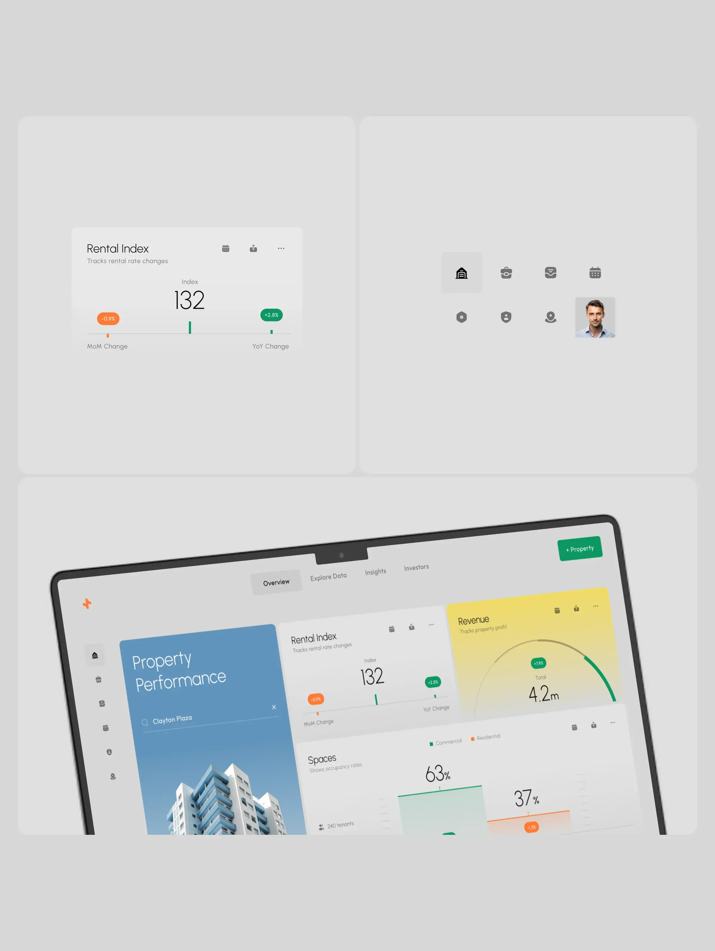 Screenshot of the Nova House real estate app interface, showcasing its UX/UI design on a mobile device.