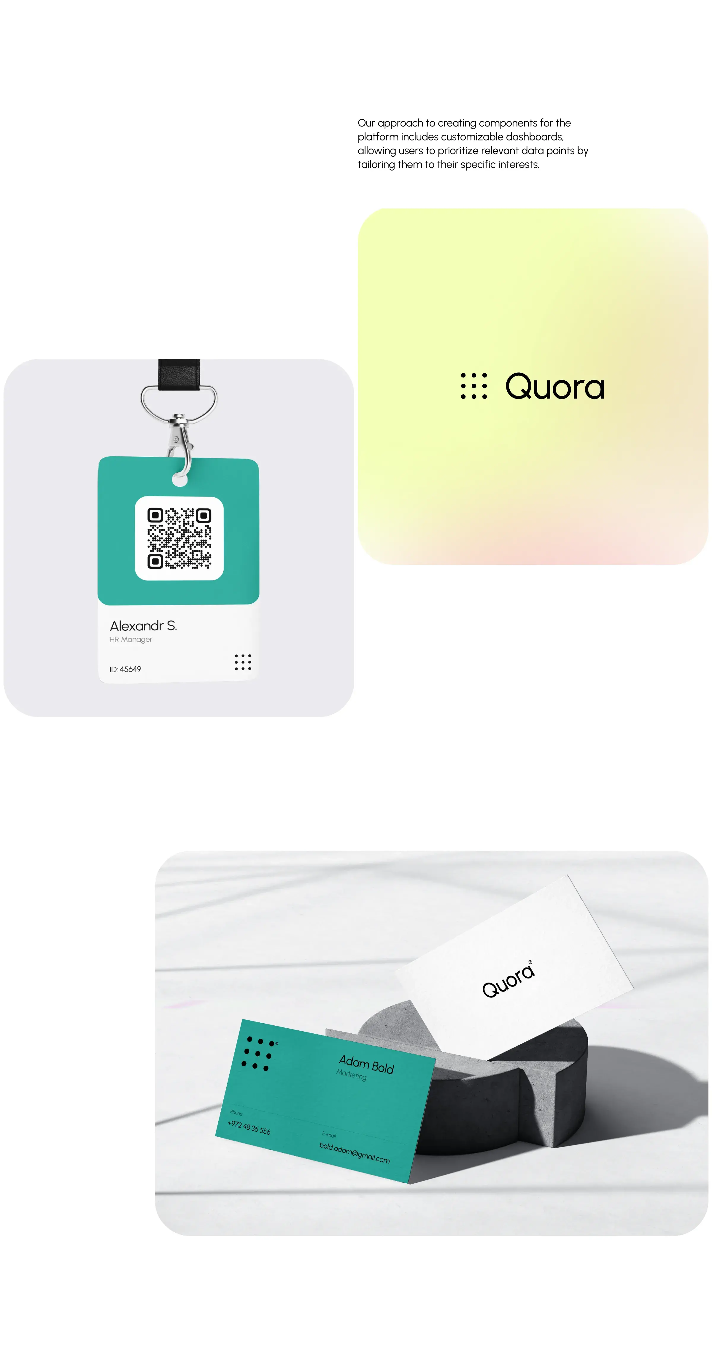 Diagram showing user interface design for a CRM.