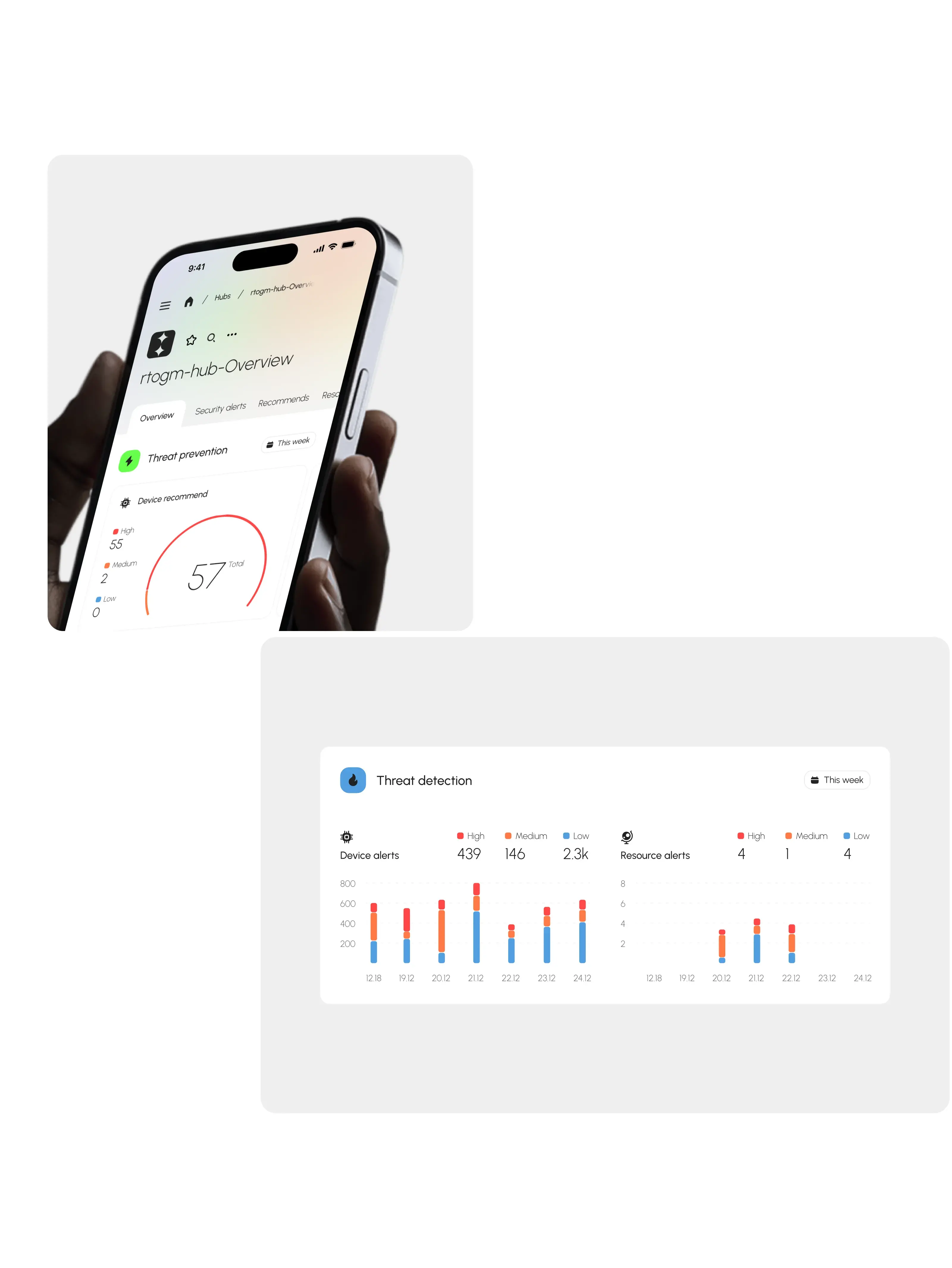 Screenshot of the Scanix AI security web application UI on an iPhone.