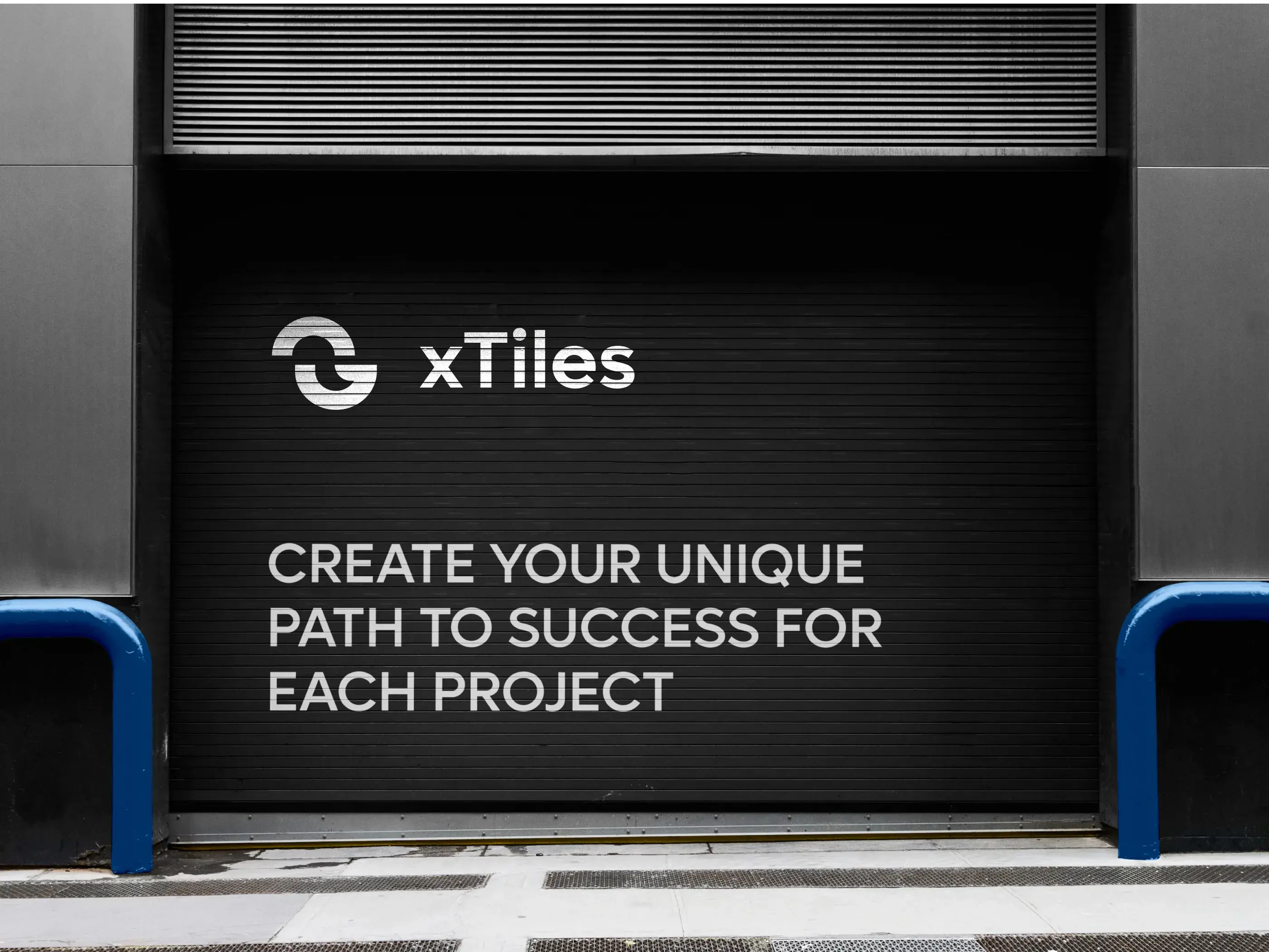 xTiles branded illustration with the text 'CREATE YOUR UNIQUE PATH TO SUCCESS FOR EACH PROJECT'.
