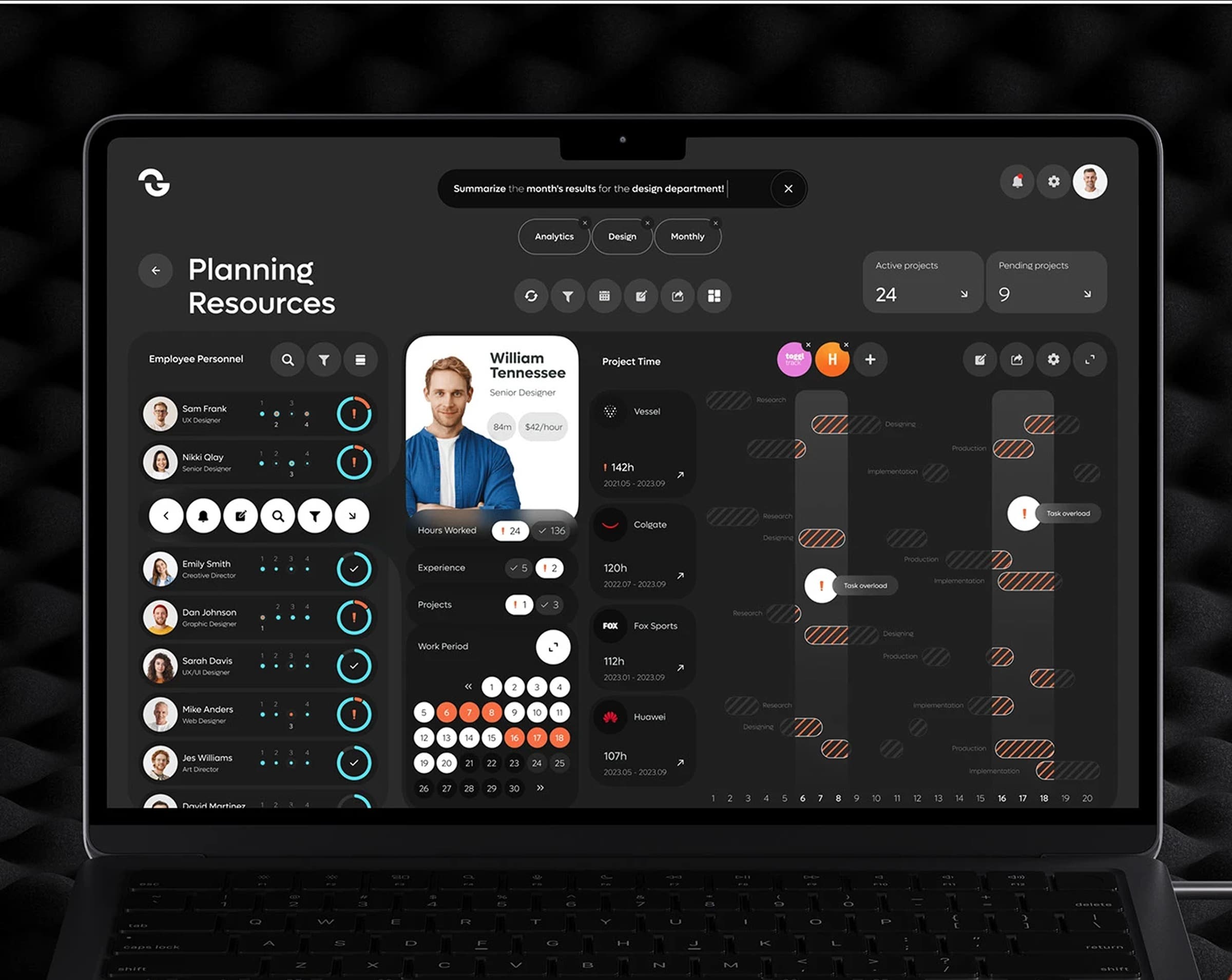 Web Dashboard Development | UX & UI Design