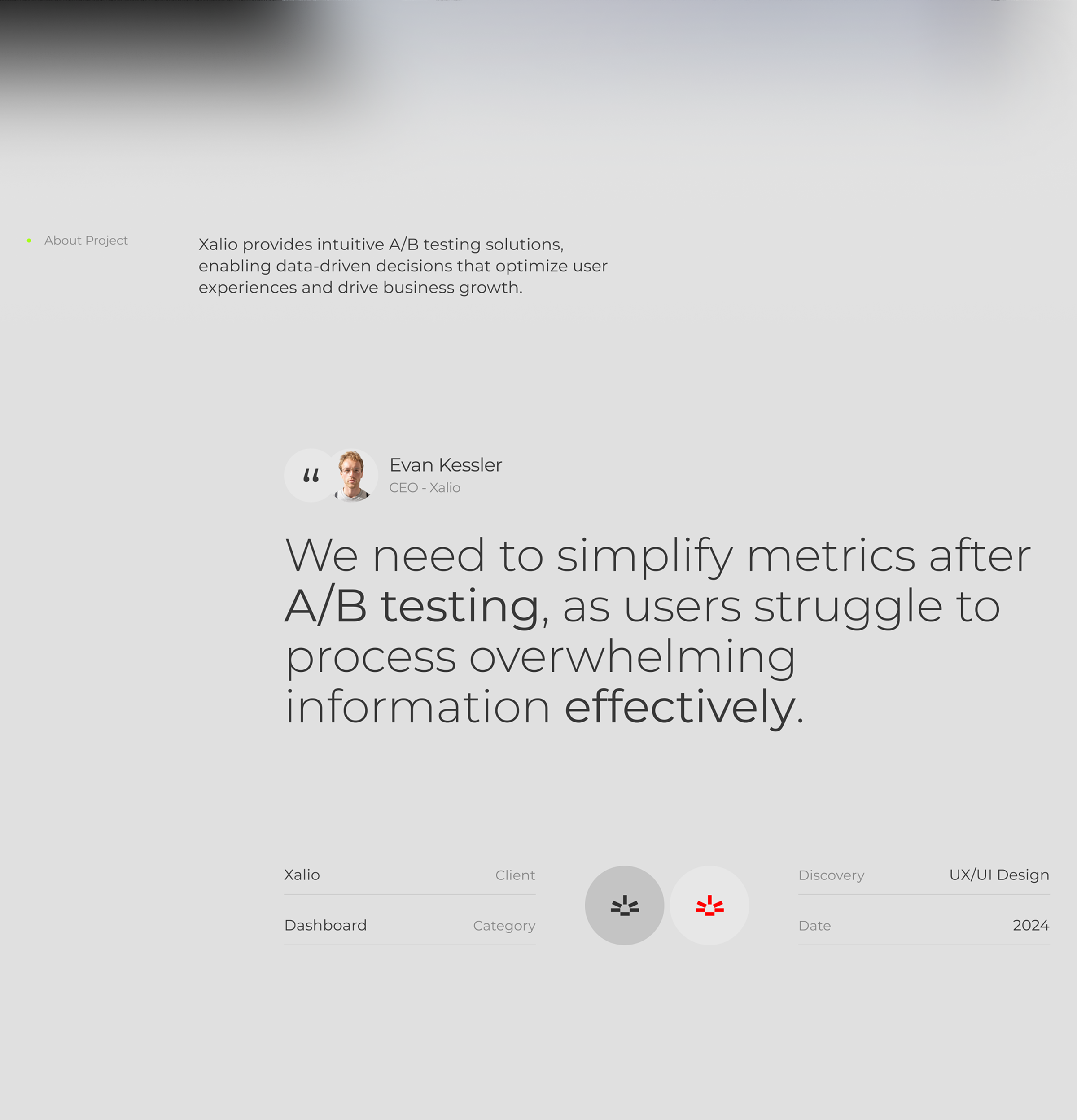 Business Development Dashboard | UX & UI Design
