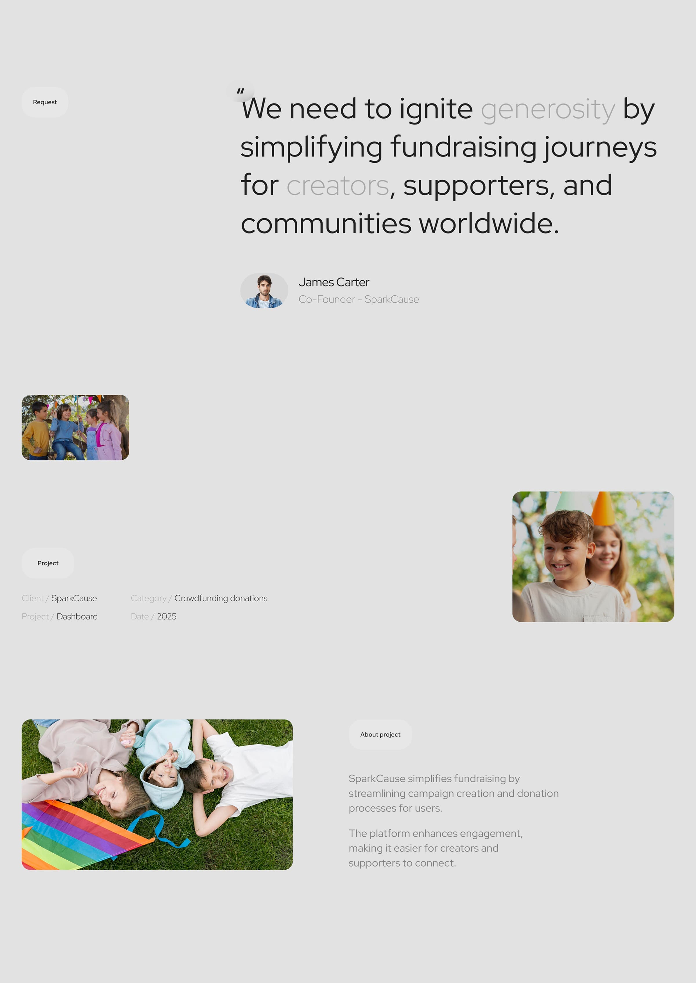 SparkCause - Fundraising SaaS & UX UI Design - 1