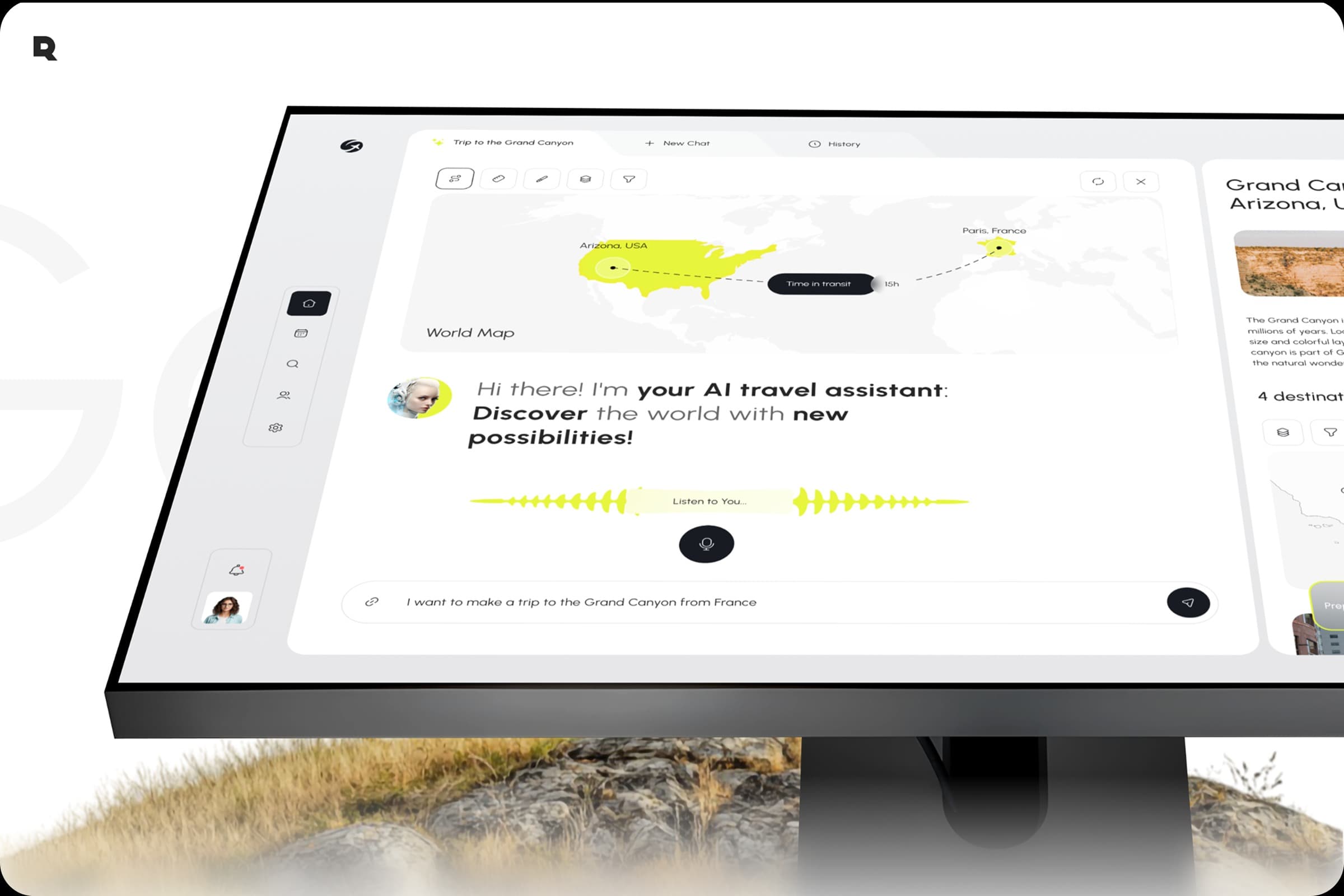 Geovea - AI Assistant & UX UI Design