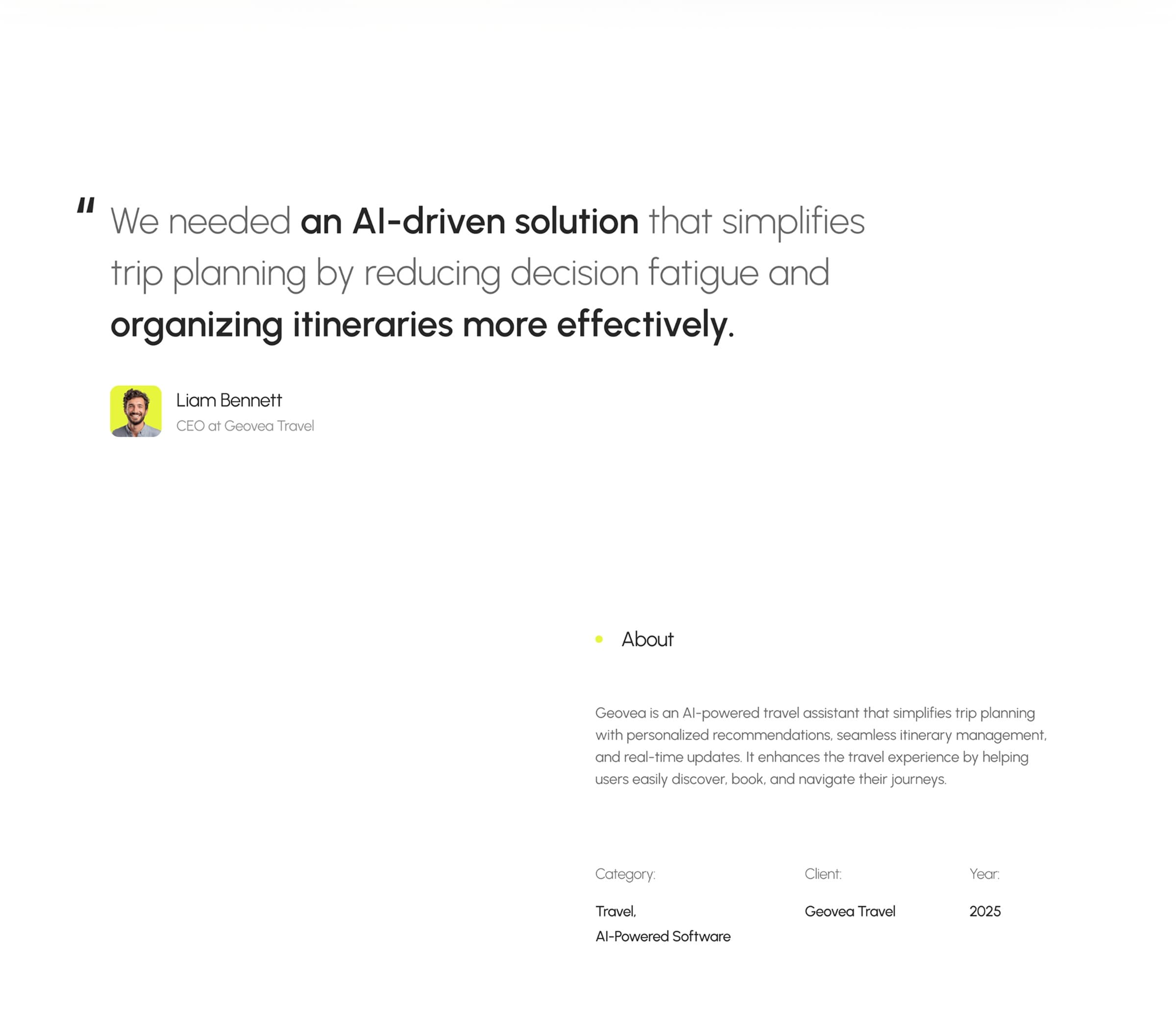 AI In Travel Industry | UX & UI Design