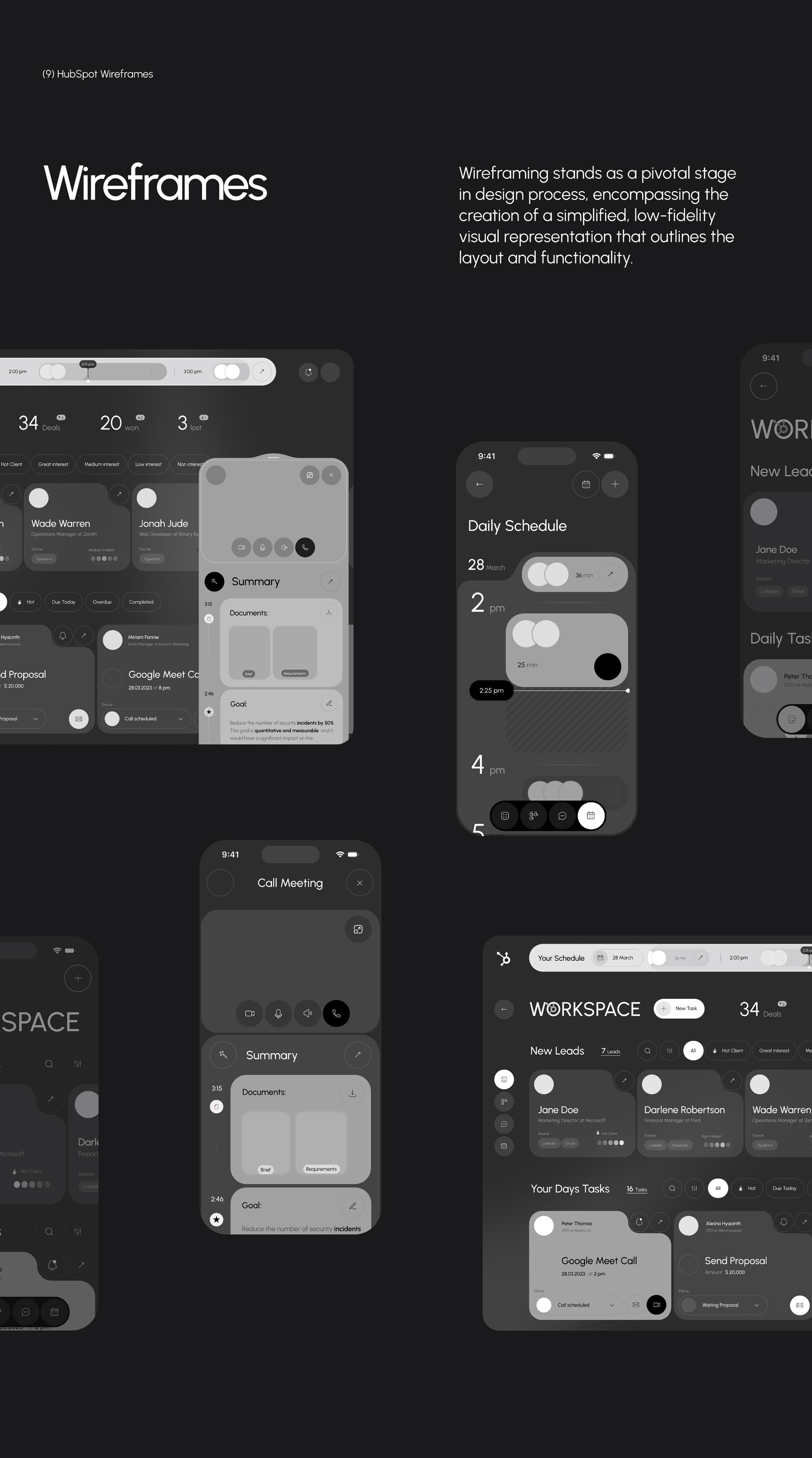 HubSpot CRM UX Phase | UX & UI Design