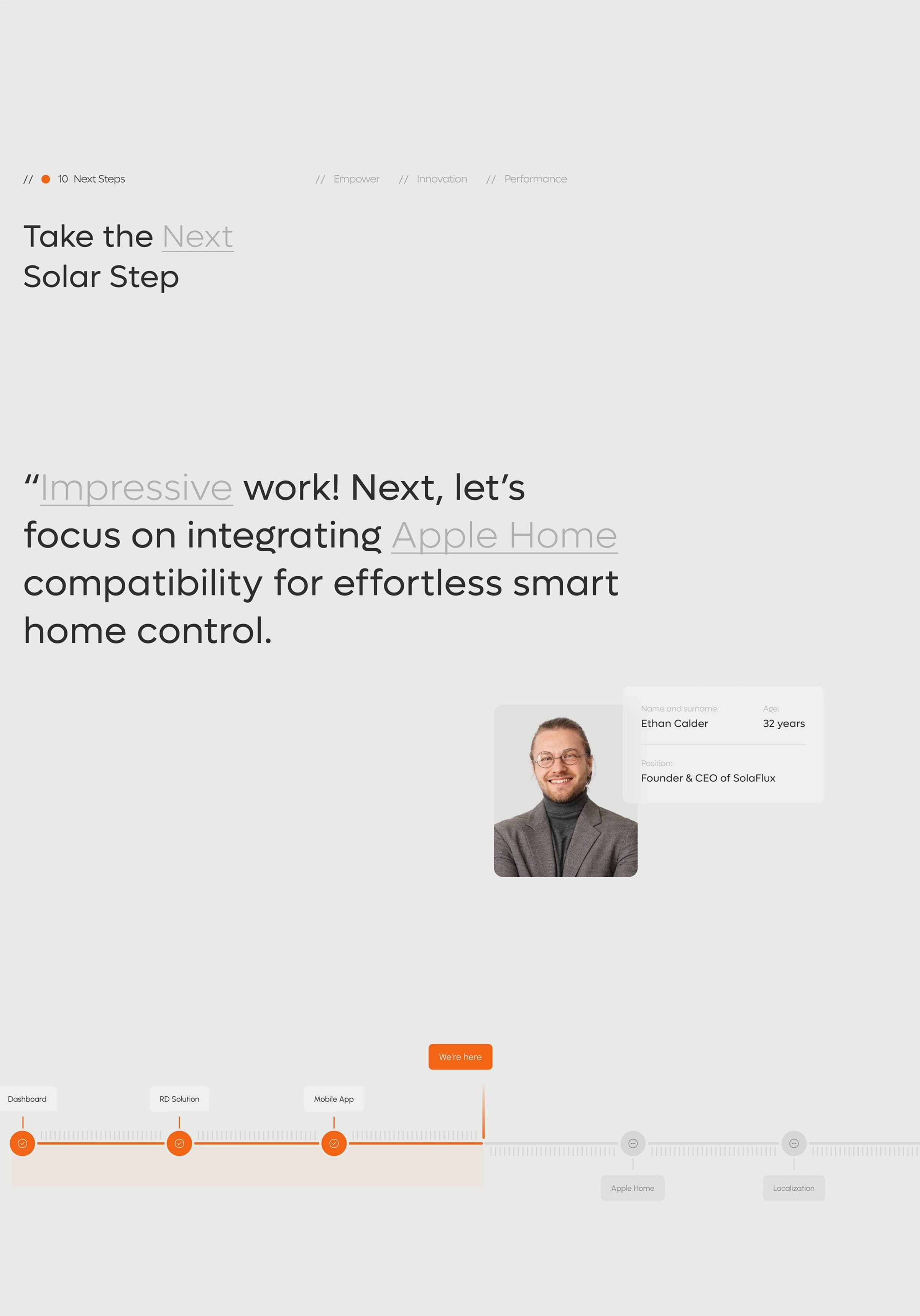 Screenshot from a UX/UI design project showing sprints, work metrics, and team size.