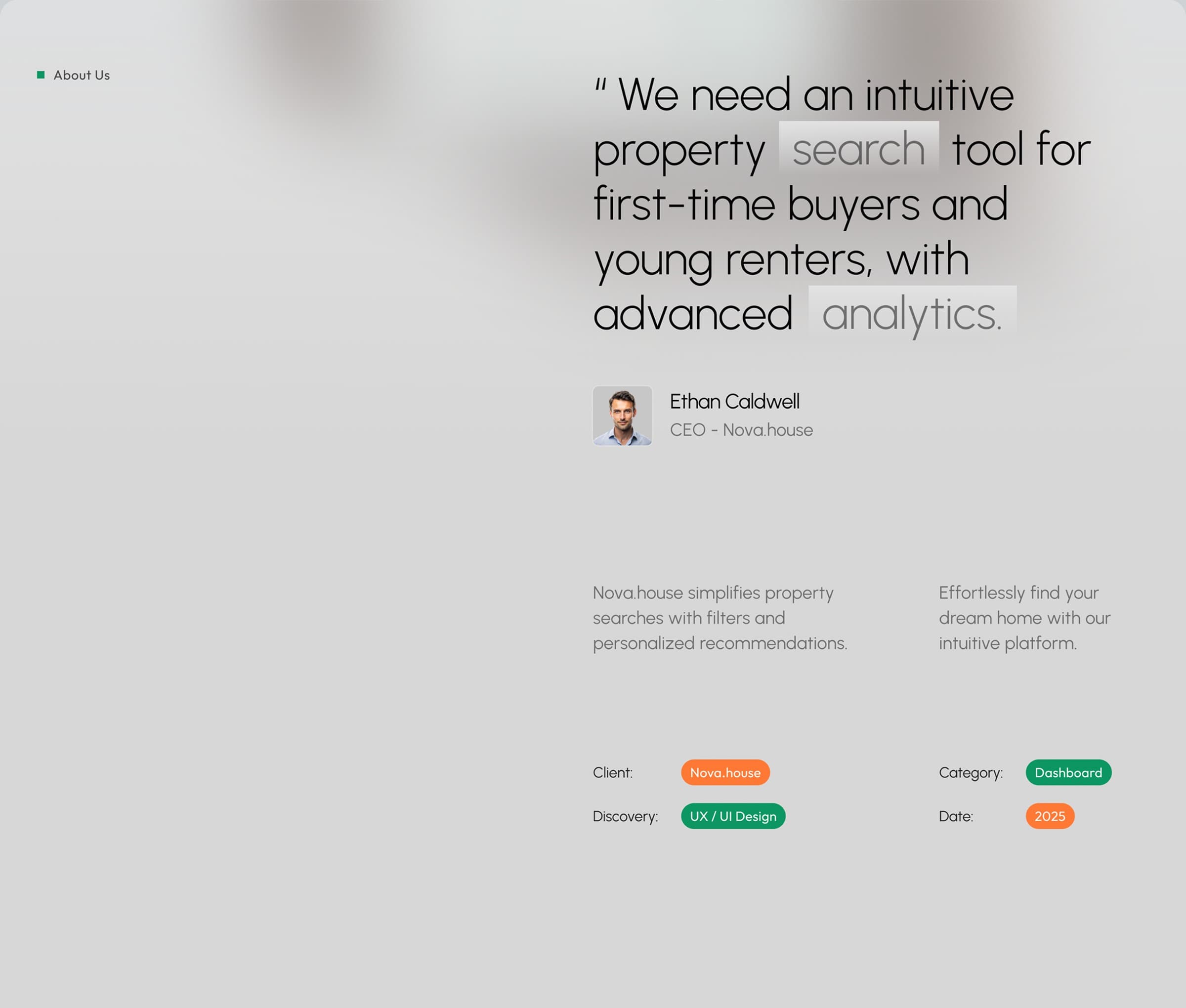 Proptech AI | UX & UI Design