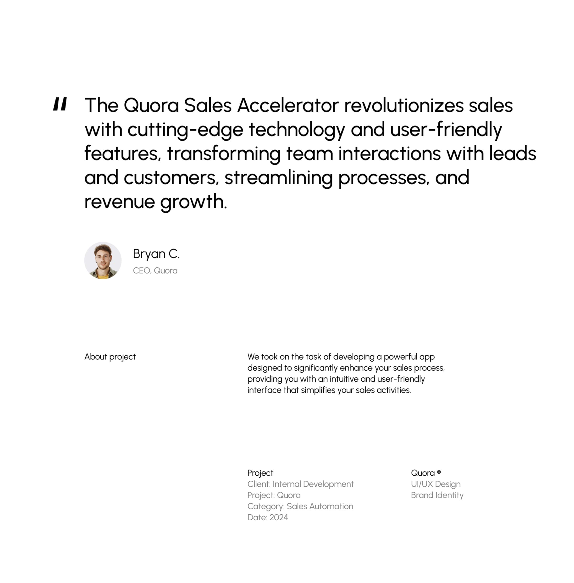 Quora AI SaaS CRM - UI UX Design - 1