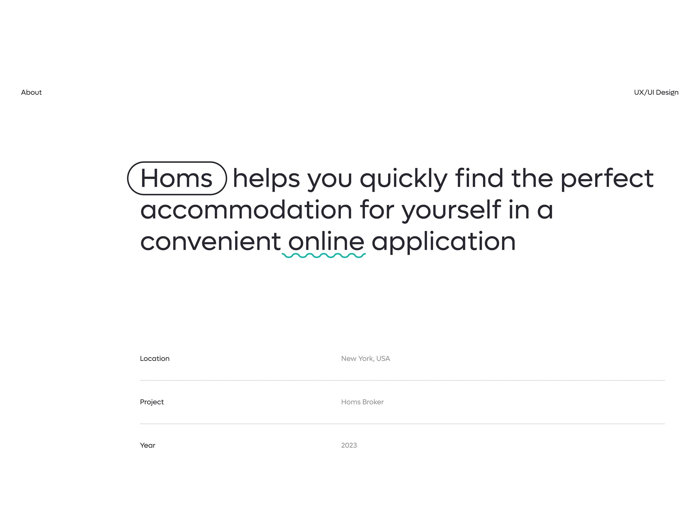 Homs Real Estate Property App - UX UI Design - 1