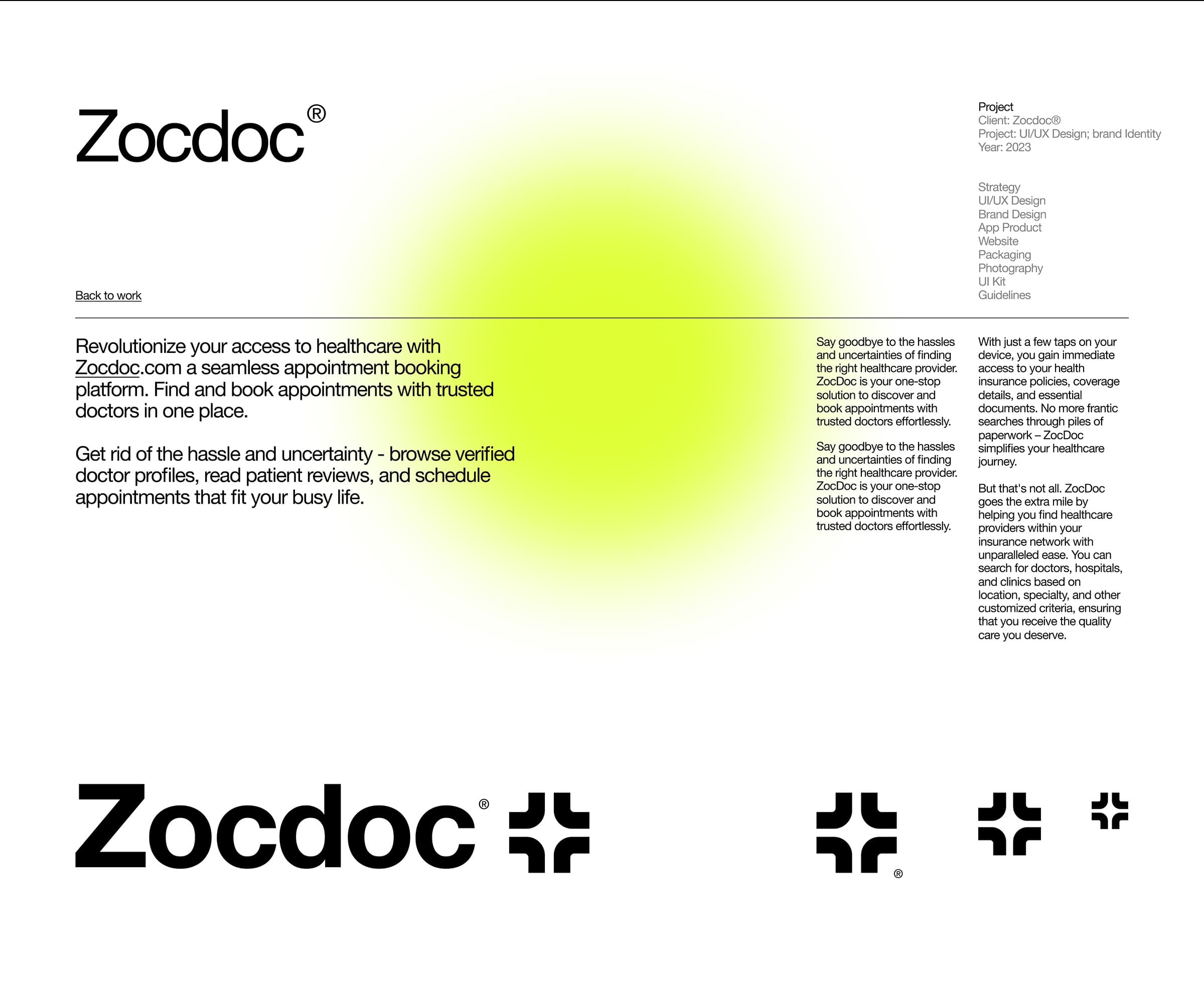 ZocDoc Health Care - Mobile App & UX UI Design - 1