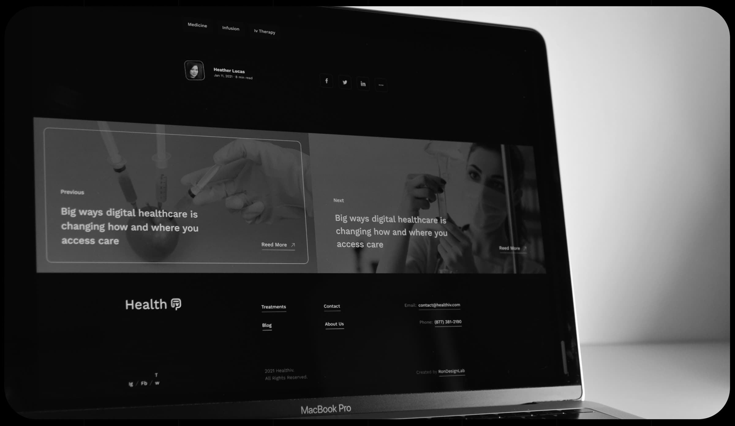 Patient Web Design | UX & UI Design
