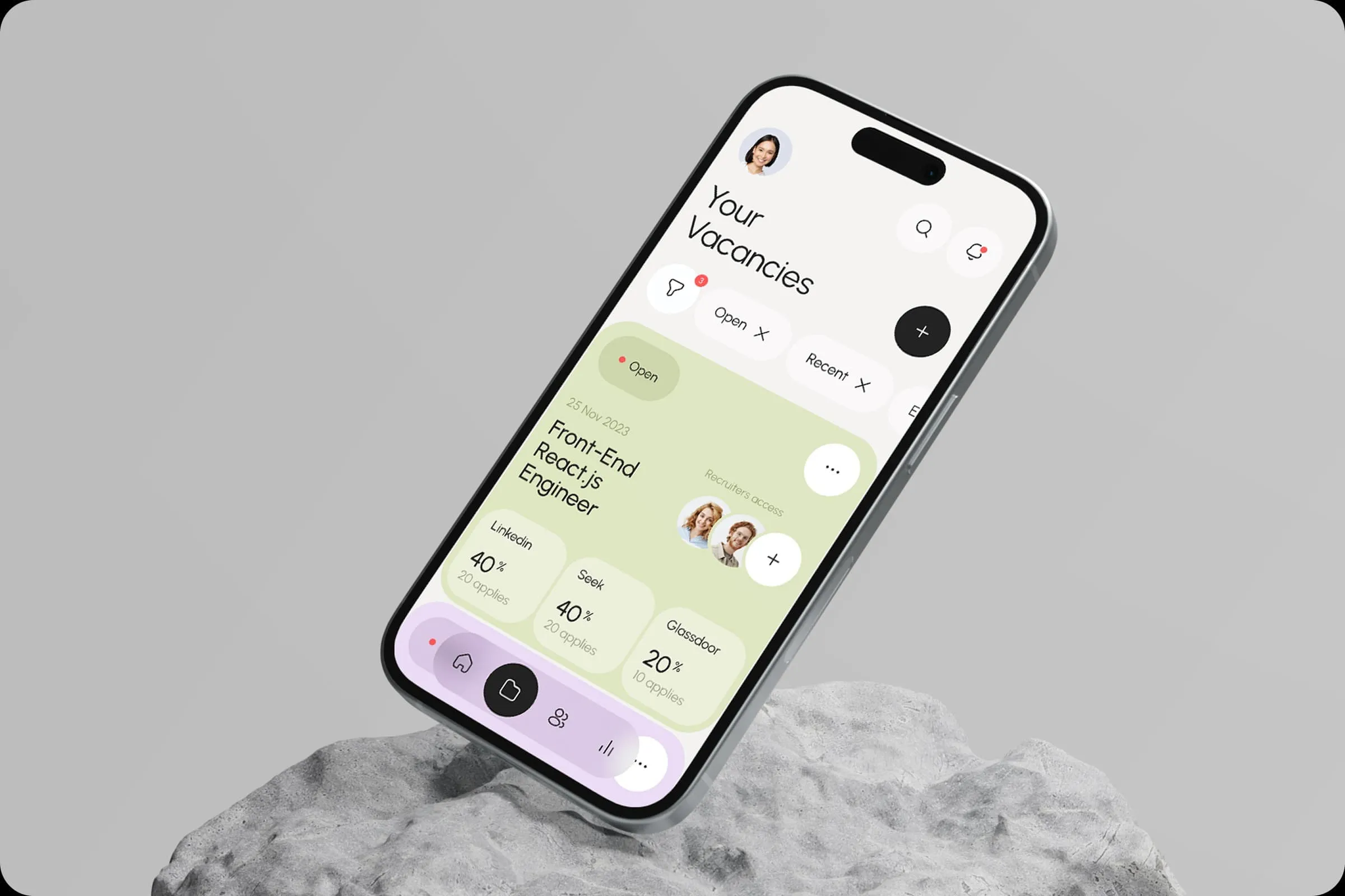 RecruitTrack AI Mobile App