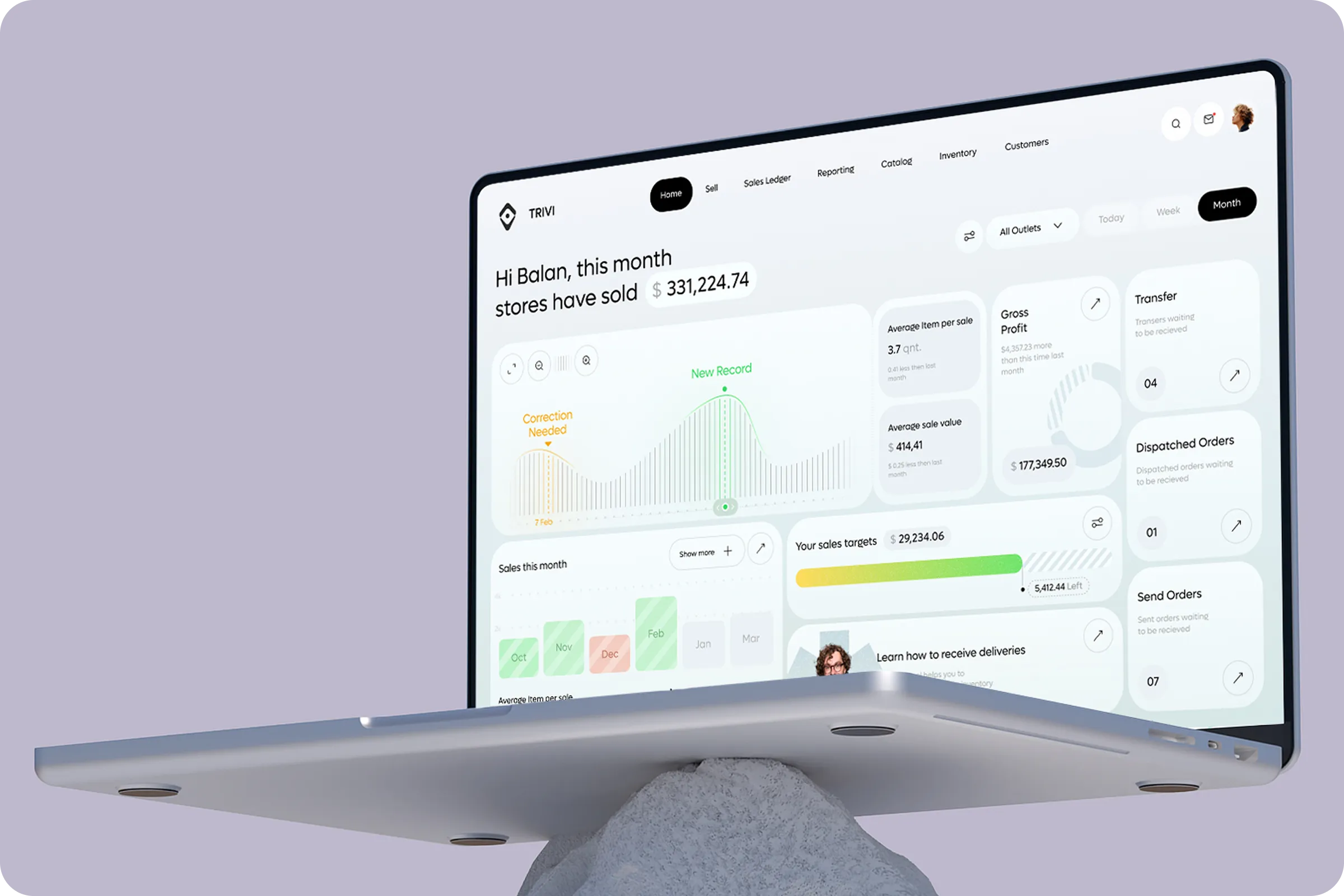 Trivi CRM - Sales Management Dashboard  & UX UI Design