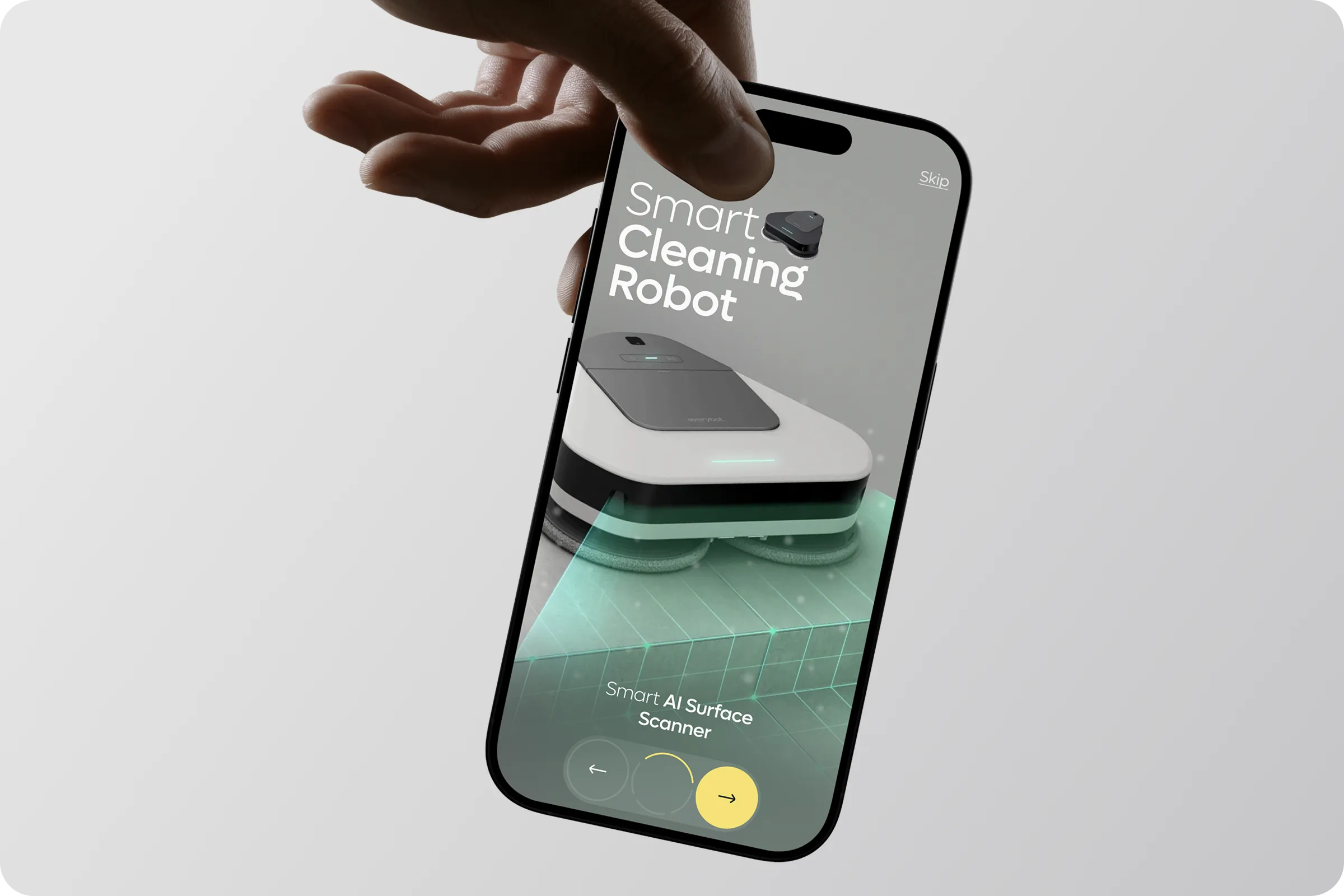 Everybot AI Cleaning IoT Mobile App | UX UI Design