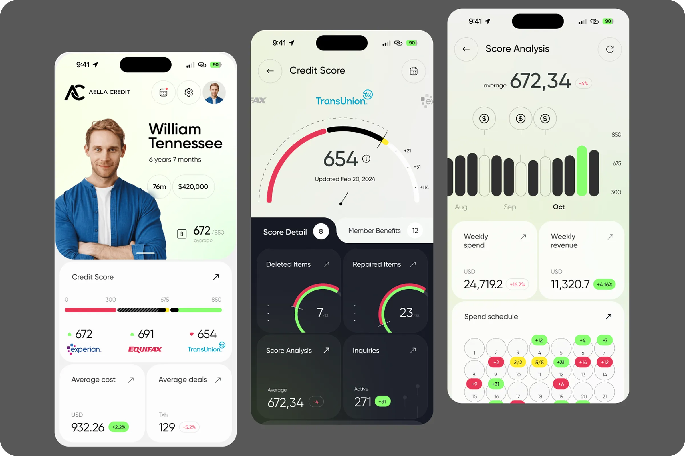 Aella Credit Risk Scorecard UI Design