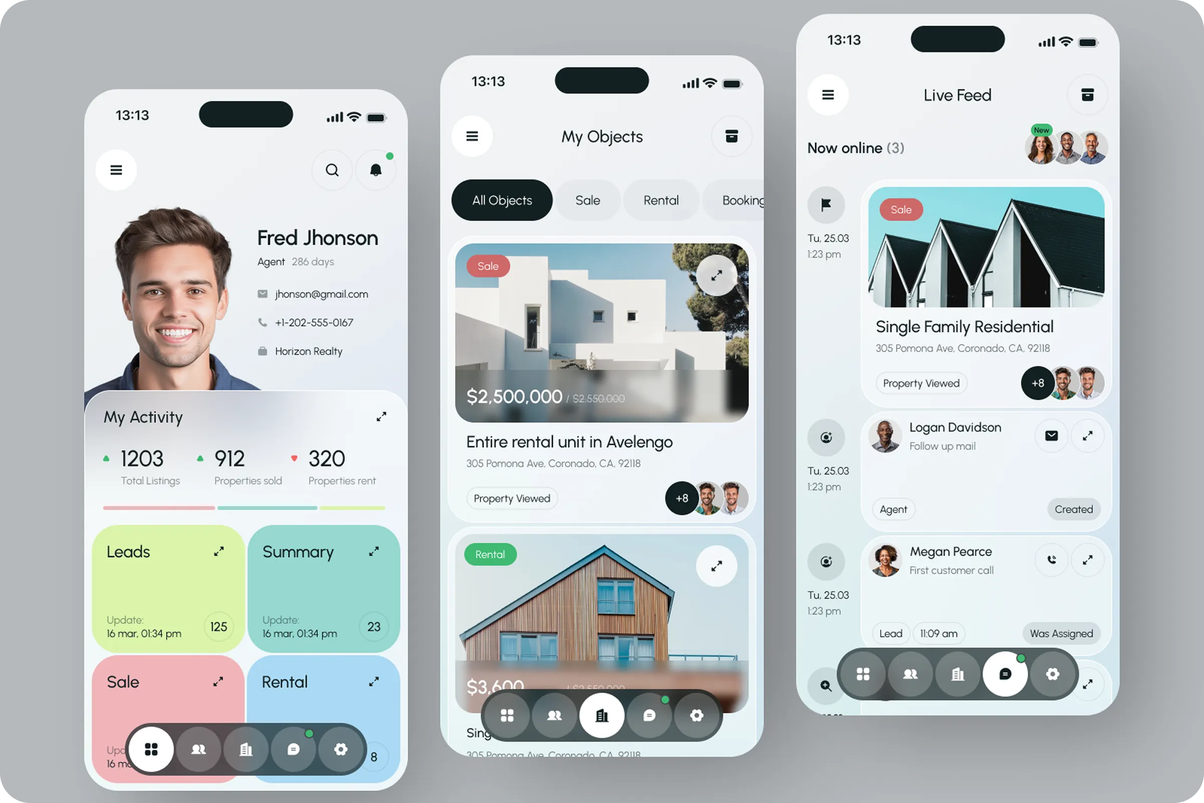 Property Management Mobile UI Design