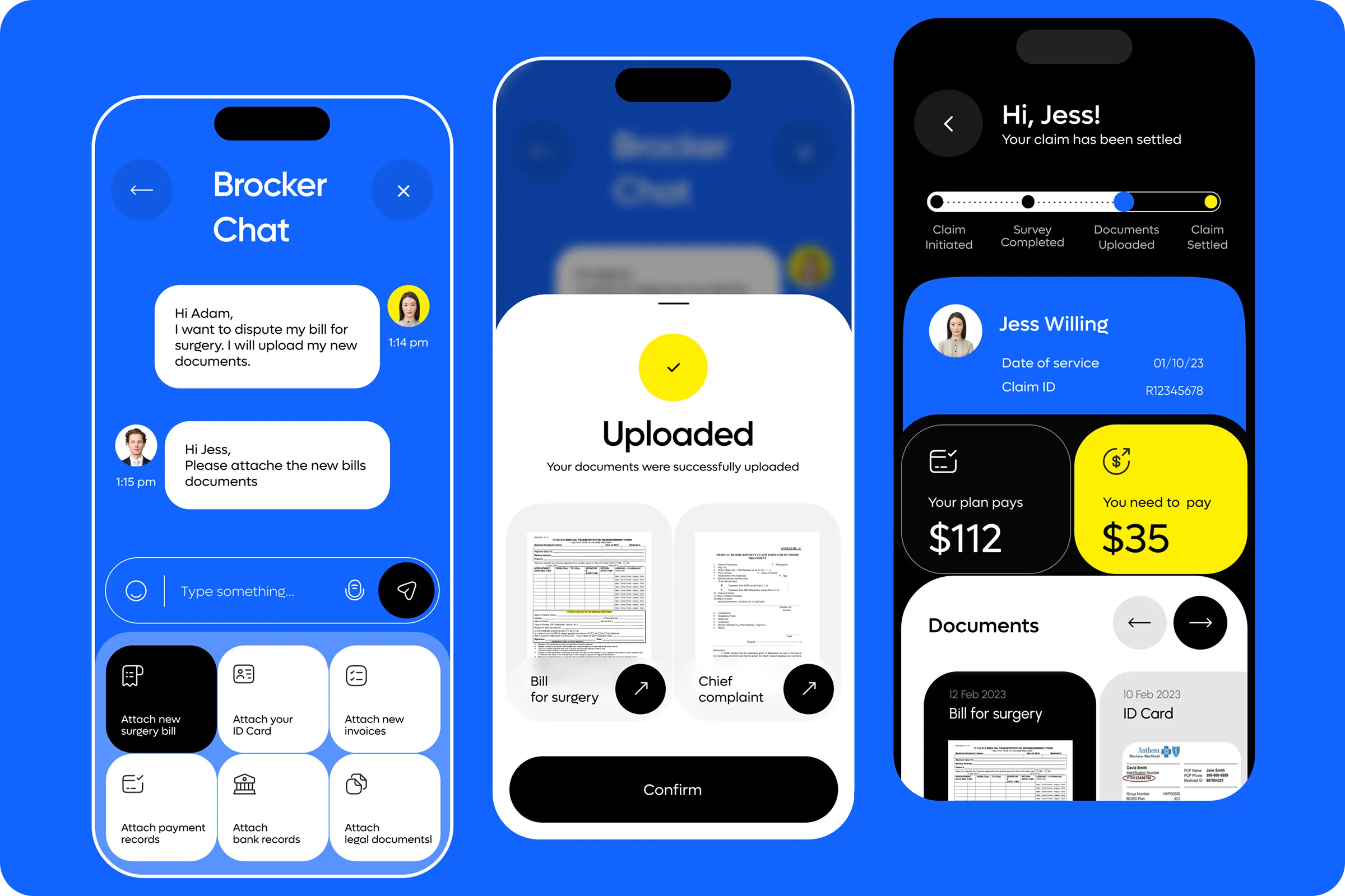 Health Insurance Mobile App UI Health Insurance Mobile App UI
