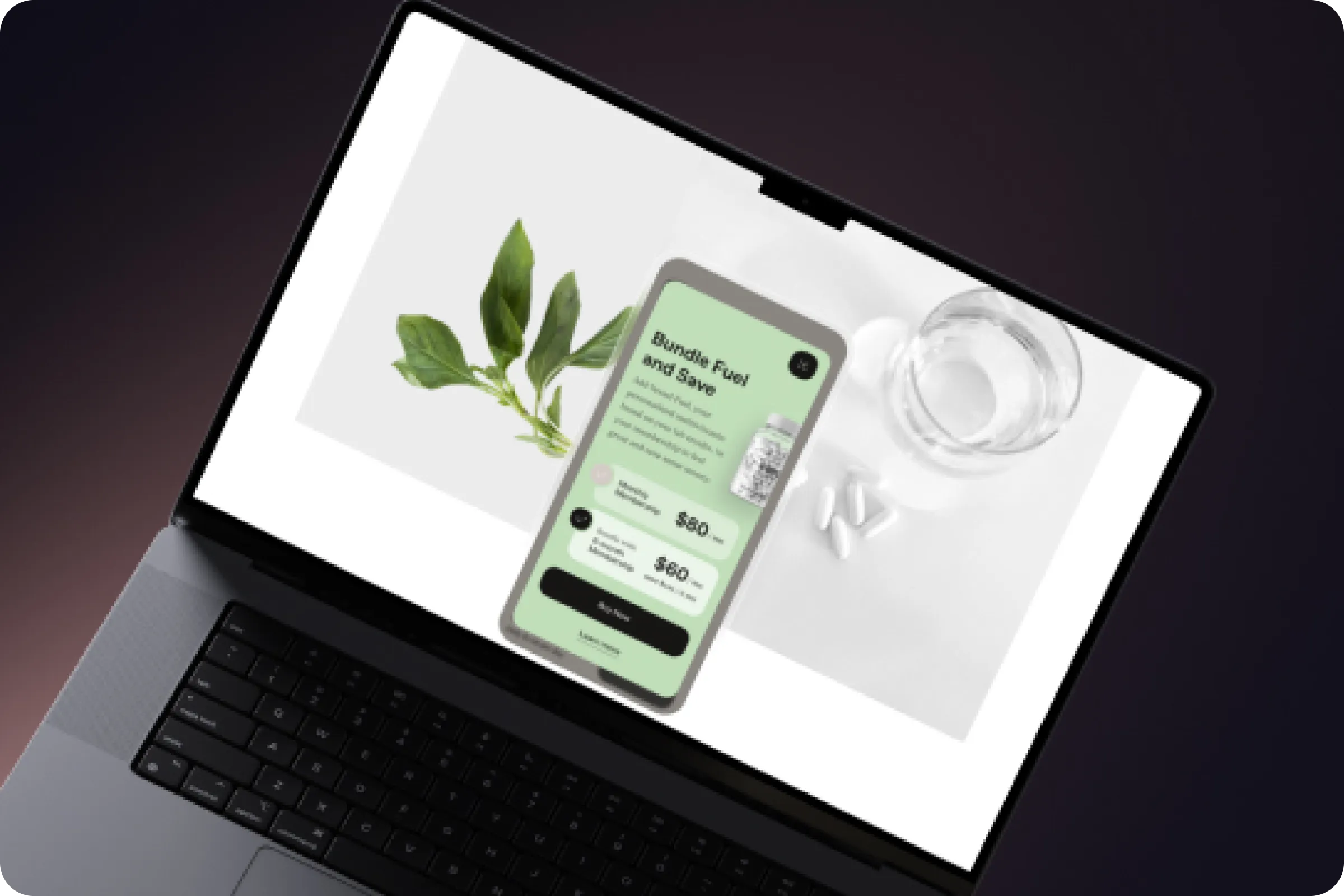 Habit tracking landing page design
