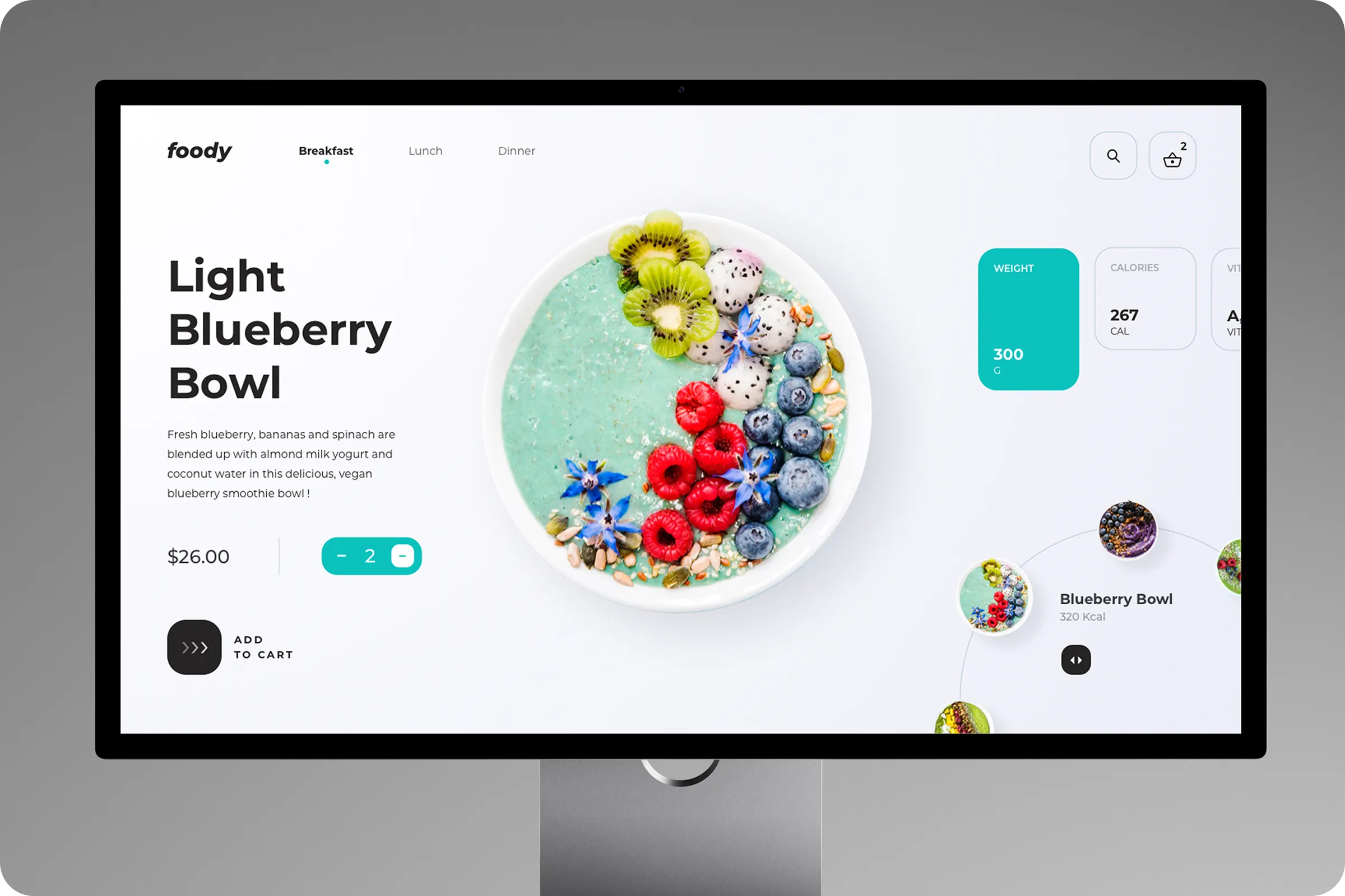 Wellness Food E-commerce Website UI