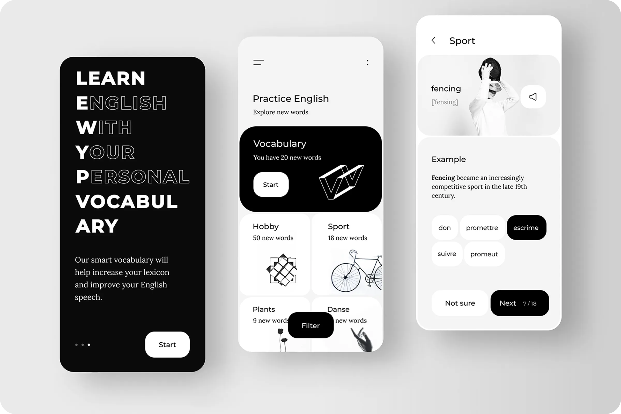 Language Learning App UI Language Learning App UI