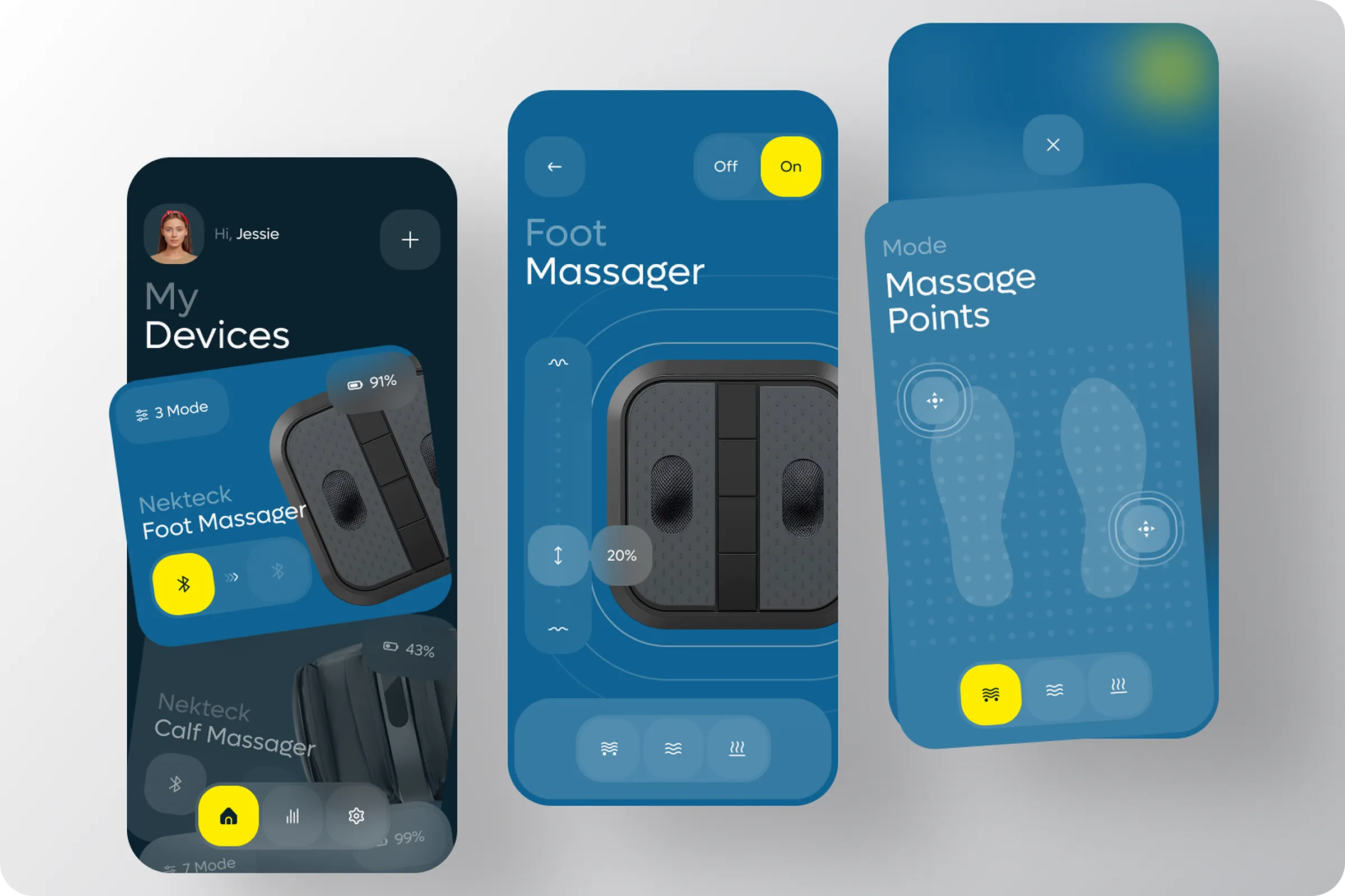 Smart Wellness Mobile App UI