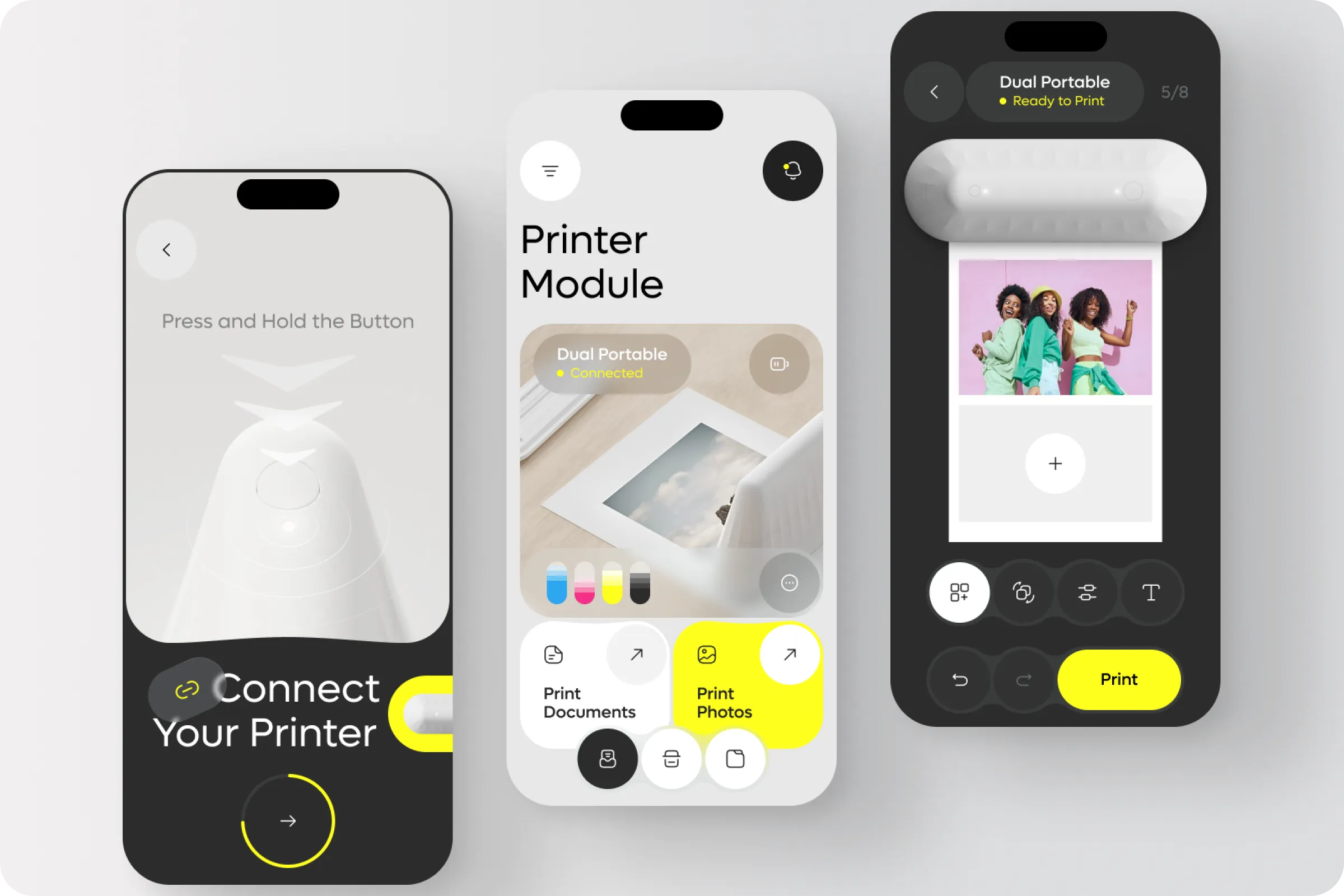 Dual Smart Portable Printer Mobile App Dual Smart Portable Printer Mobile App