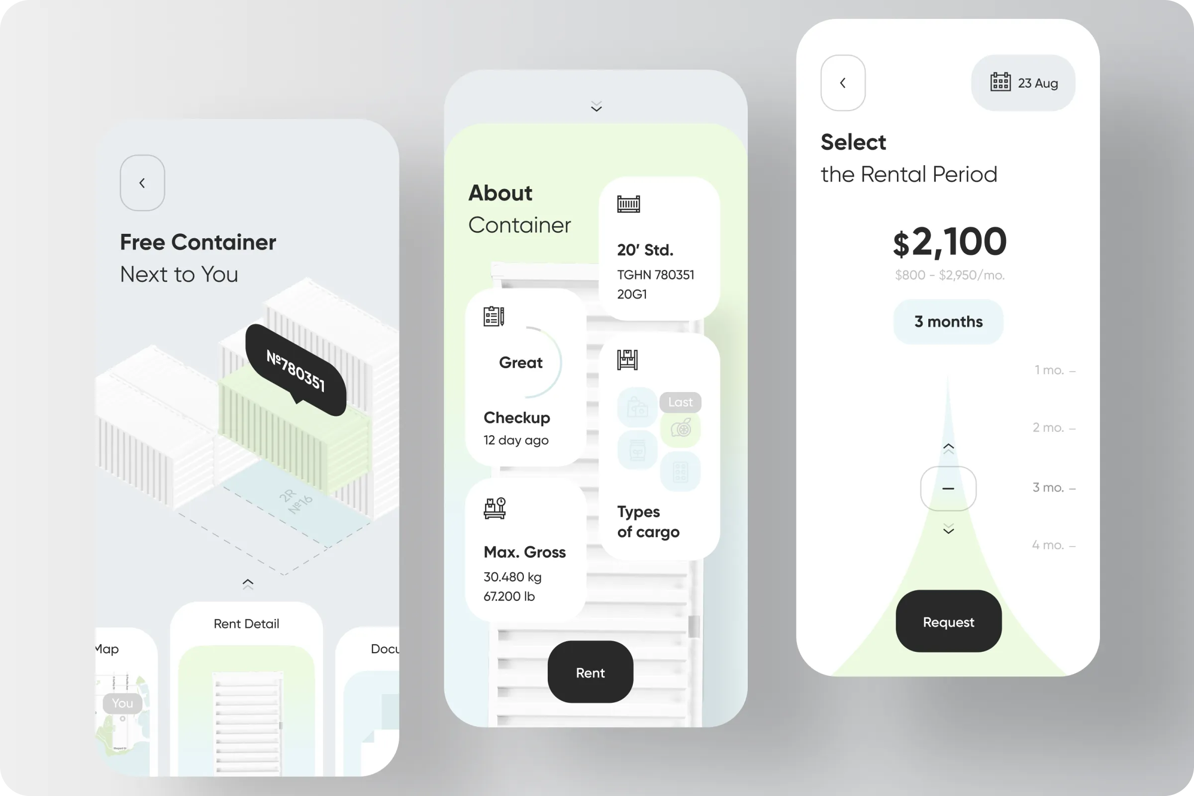 StoreGo mobile app design
