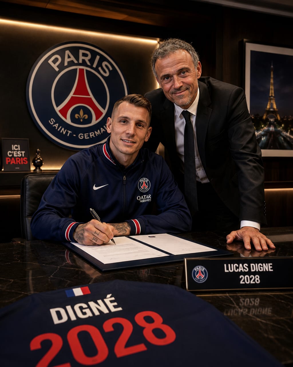 Lucas Digne Signs Emotional New PSG Contract as France Defender Completes Homecoming