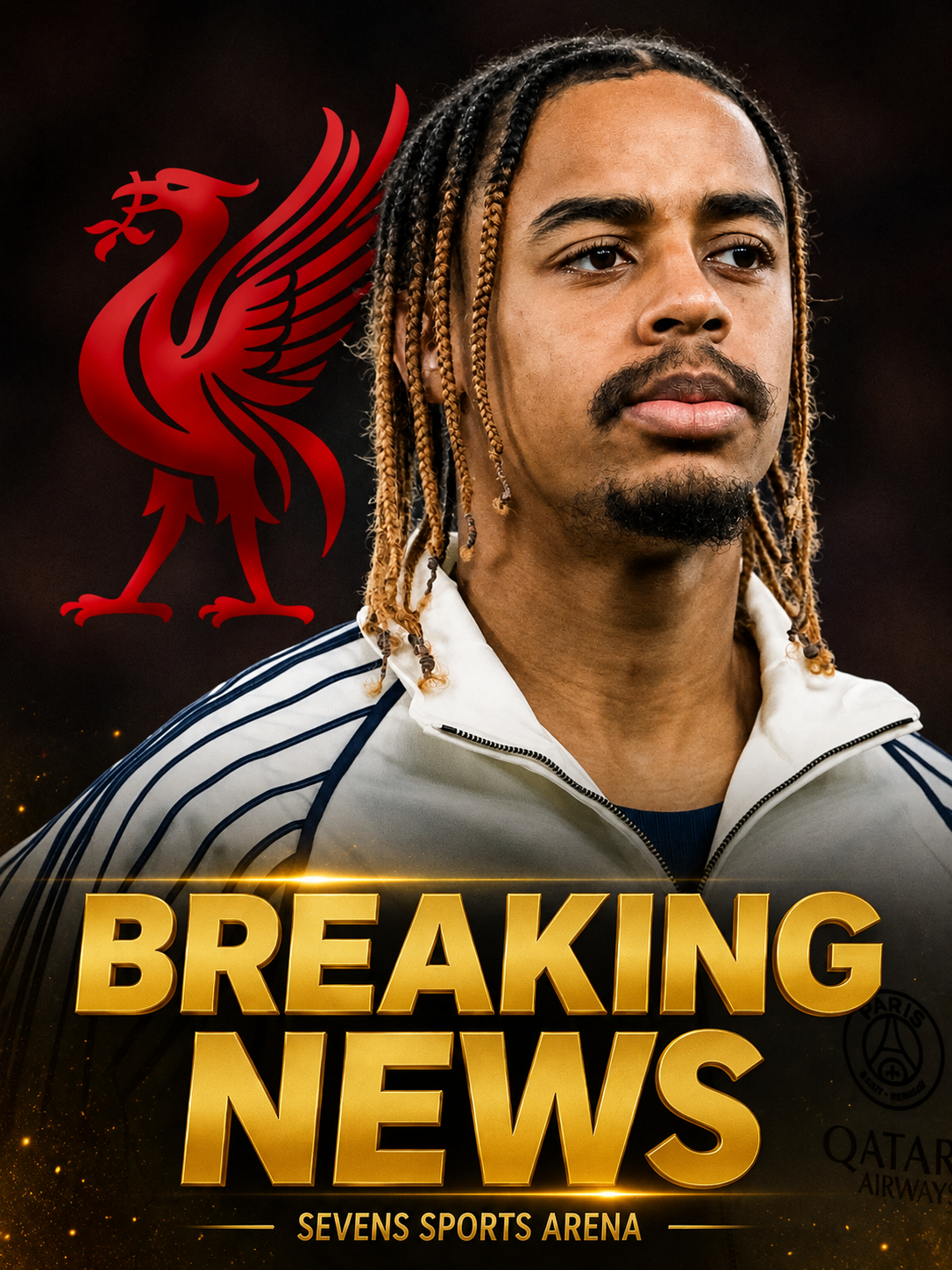 Bradley Barcola Left Out of PSG Squad Again as Liverpool Transfer Talks Continue