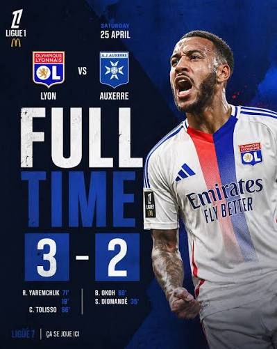 Lyon 3-1 Auxerre: Match Highlights as Lyon Cruise to Victory
