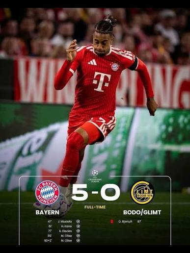 Bayern Turn on the Style After Half-Time to Destroy Bodø/Glimt 5-0