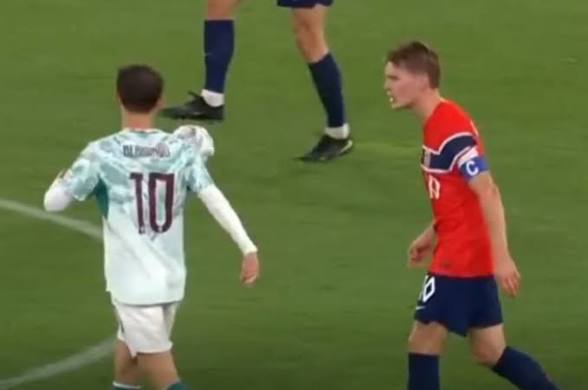 Martin Odegaard Furious With Bernardo Silva After Late Tackle in Norway's Defeat to Portugal