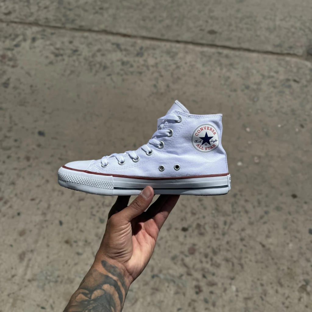 All Star Converse High White (lona) - imagen 1