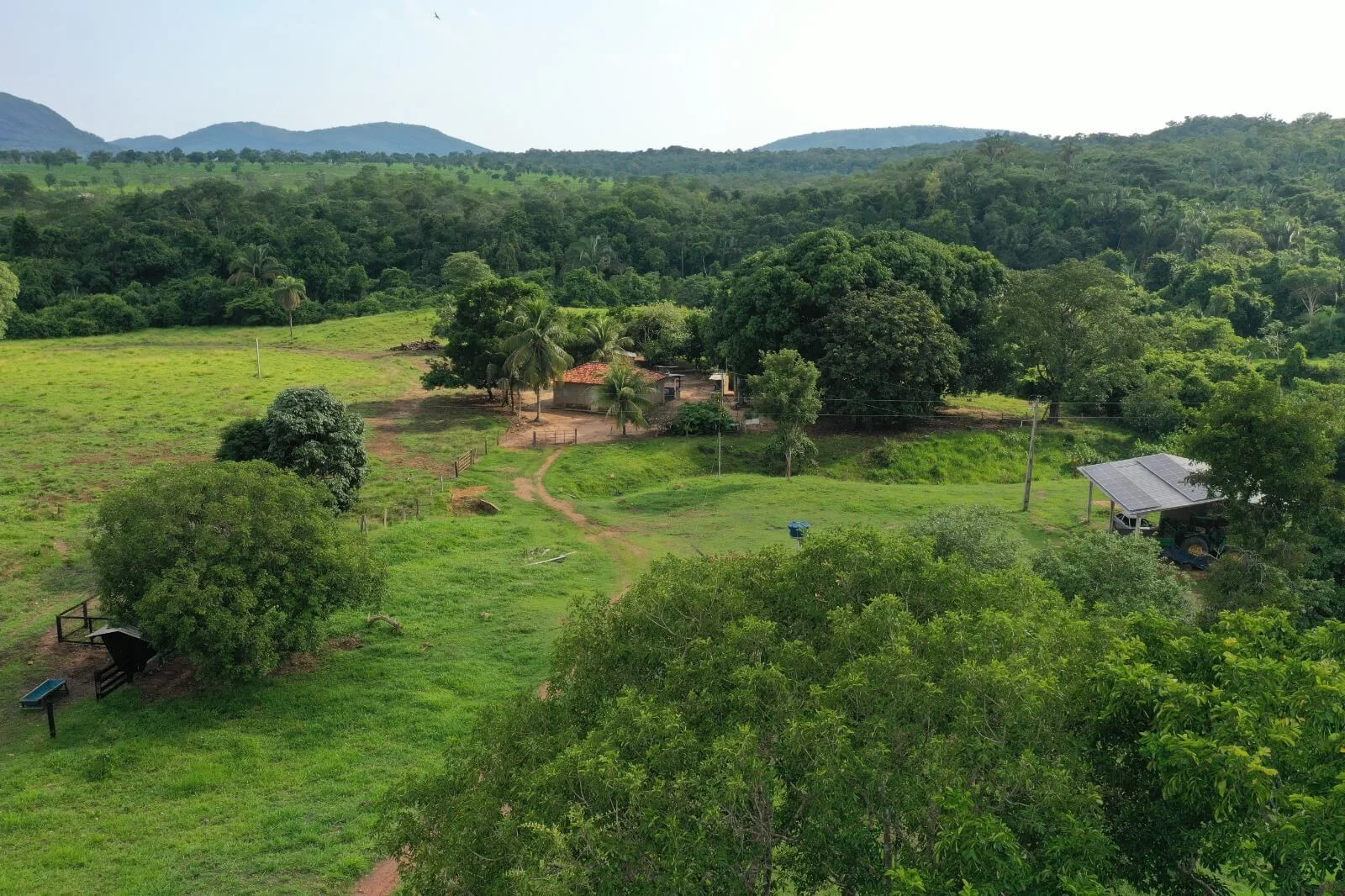 Vista aérea ampla