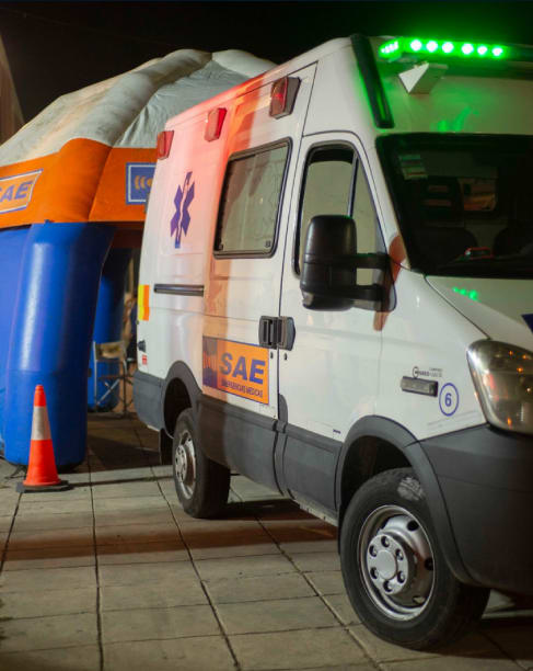 Ambulancia SAE en operativo
