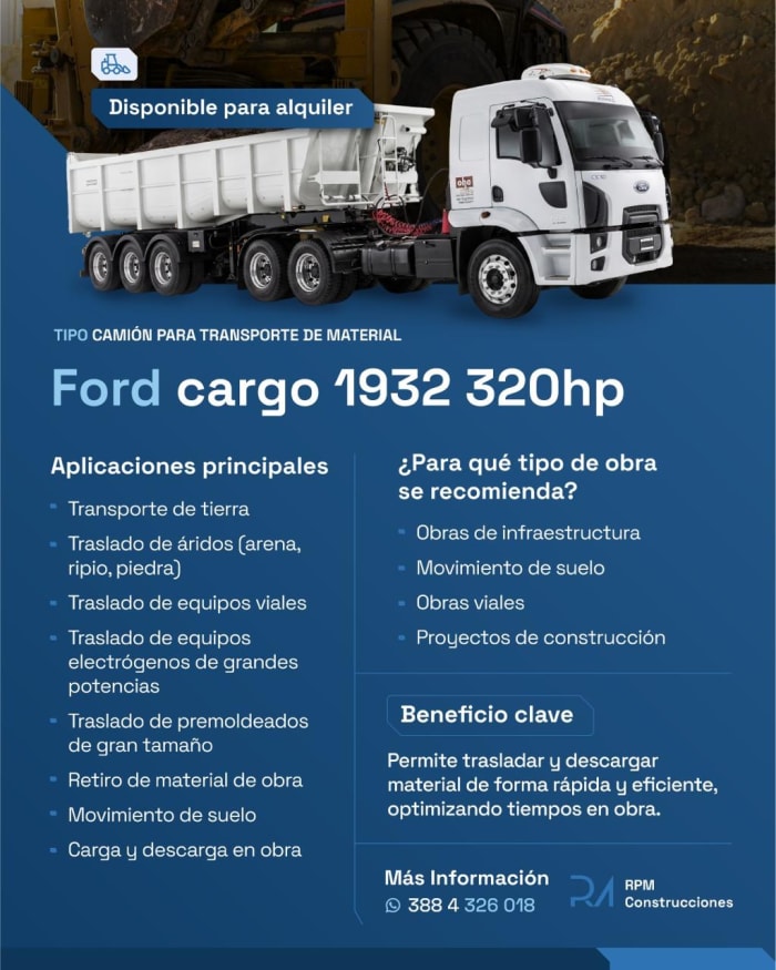 Camión Ford Cargo 1932 320hp