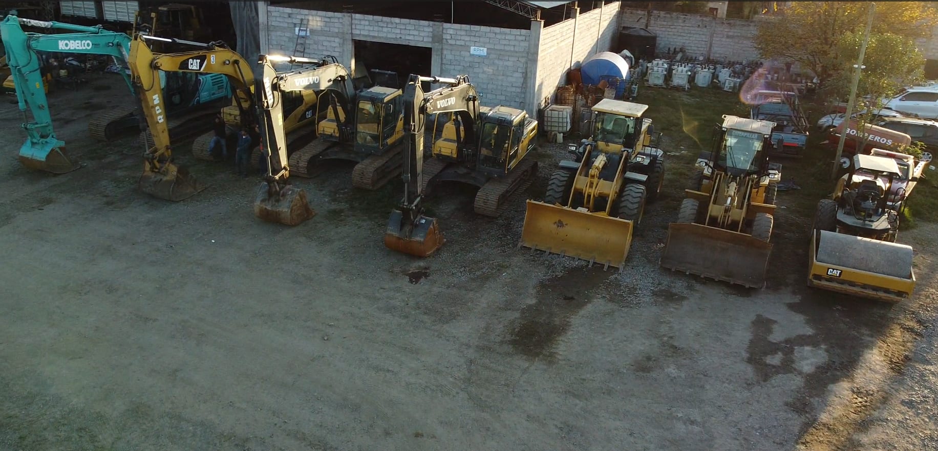 Flota de maquinaria de RPM Construcciones