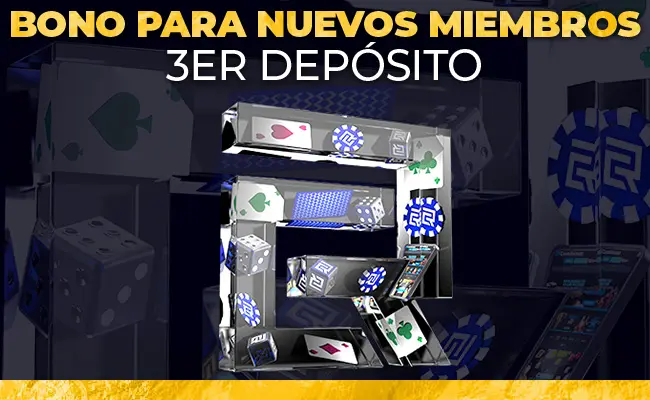 100% hasta €500 bono de tercer depósito