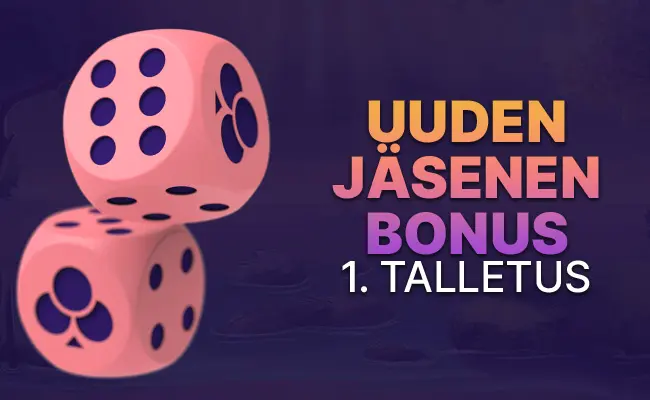 100% JOPA €1000 ENSITALLETUSBONUS